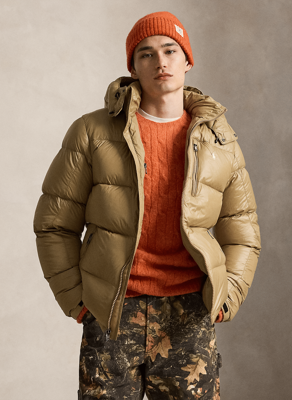 Bodywarmer met opstaande kraag  POLO RALPH LAUREN Beige