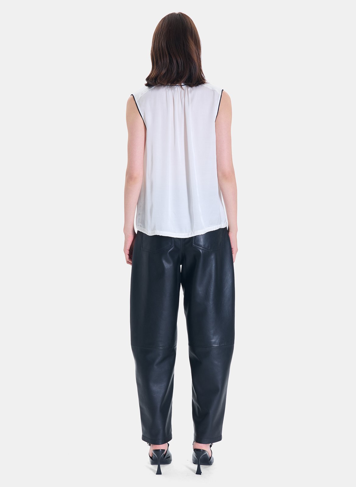 Mouwloze oversized top ZAPA Wit