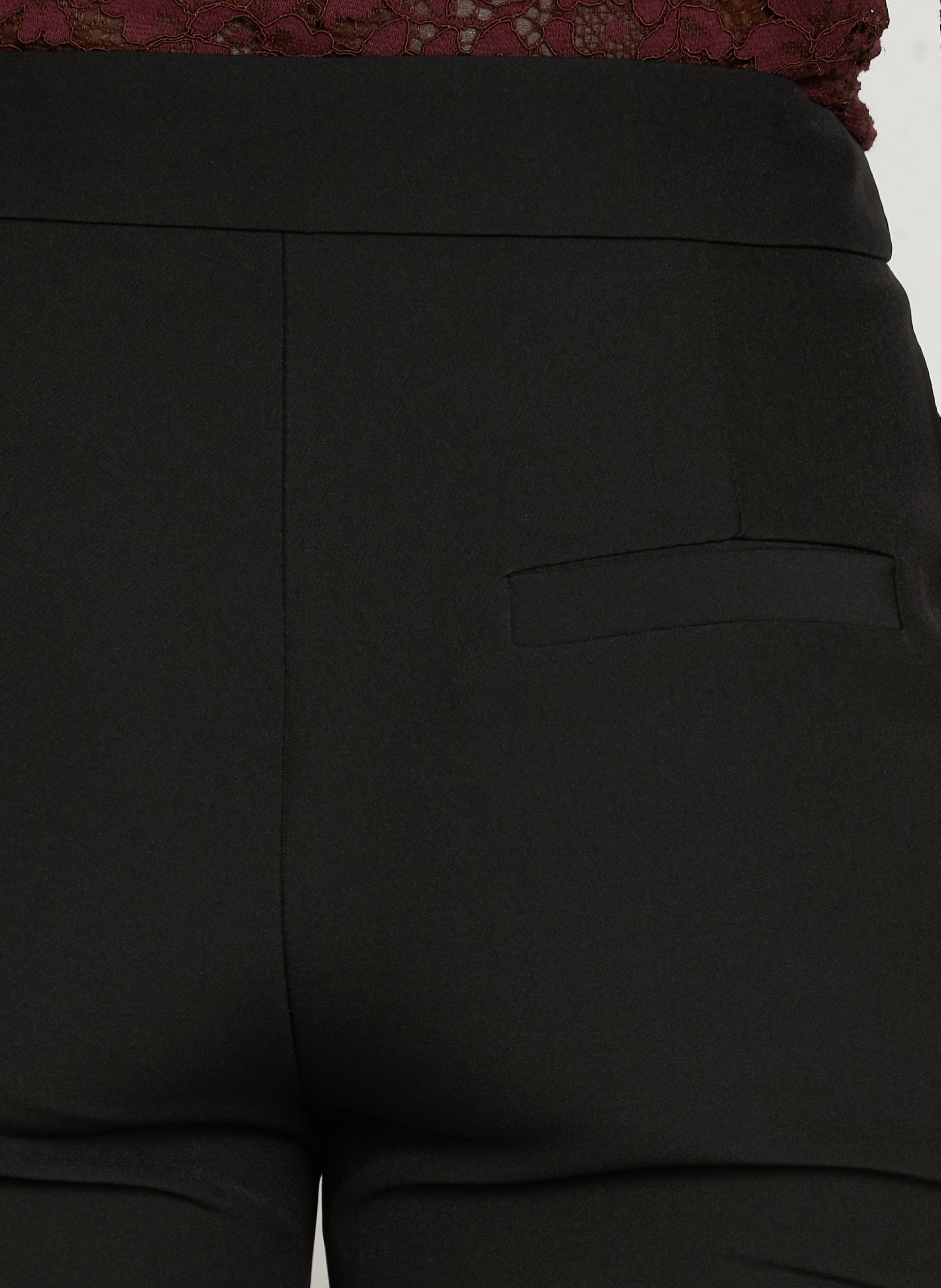 High-waisted chino trousers IMPERIAL Black