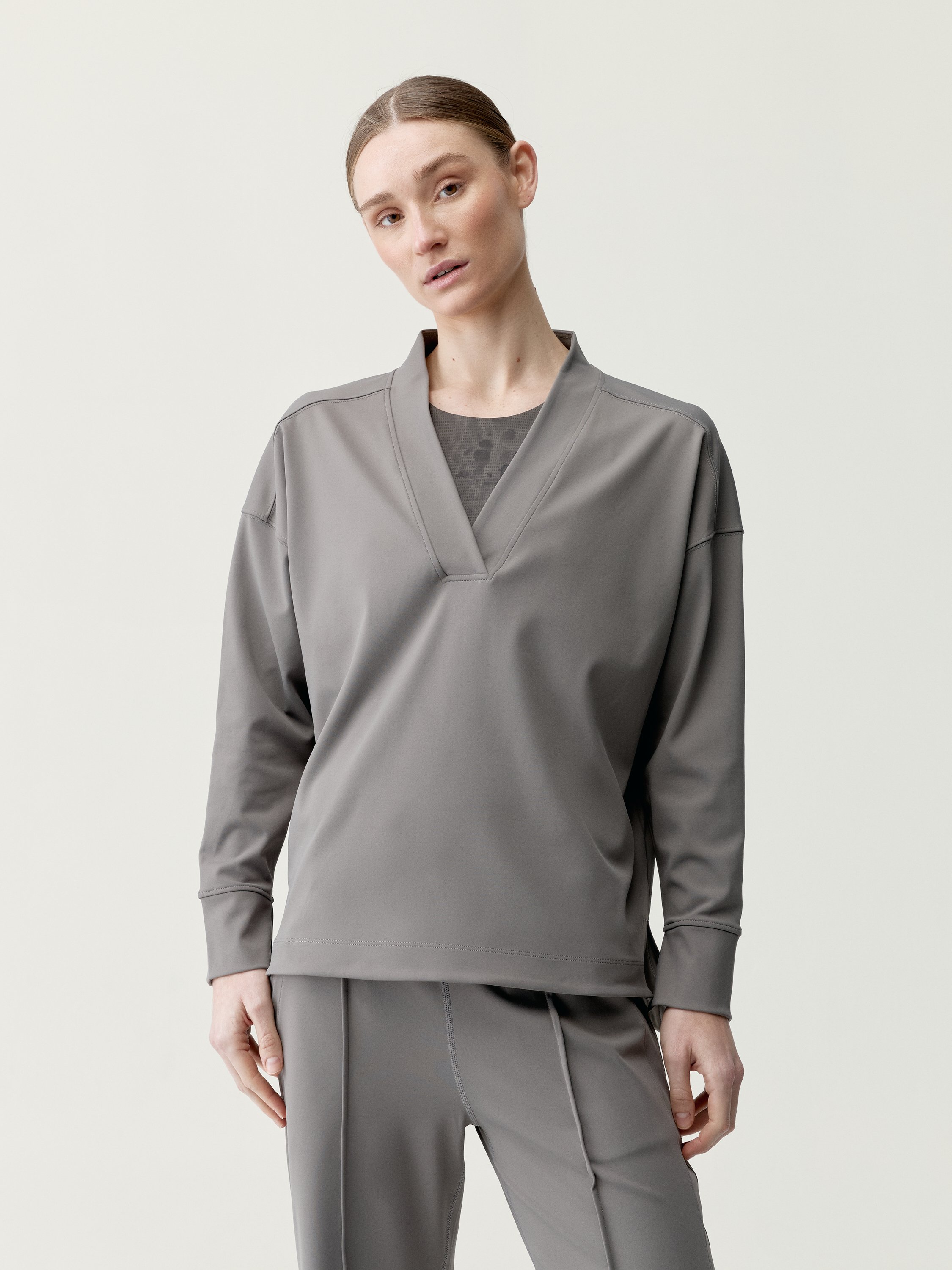 Women's sports sweatshirt lua uve quick-drying second skin effect BORN Brown