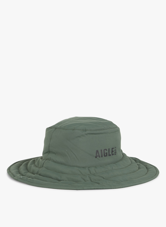 AIGLE Gesteppter Bucket Hat in Grun