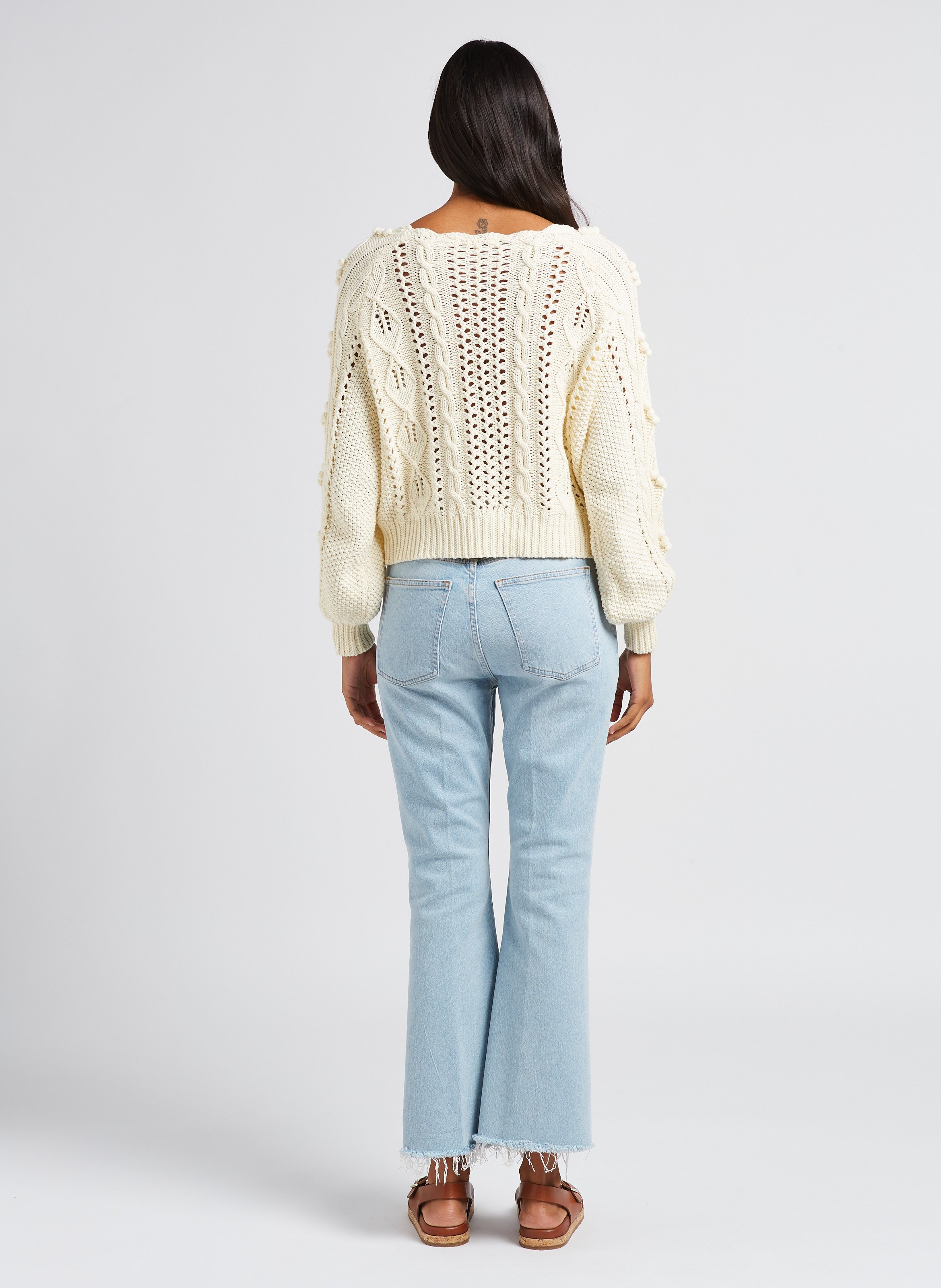 Jean flare 7/8 en coton mélangé POLO RALPH LAUREN Bleu