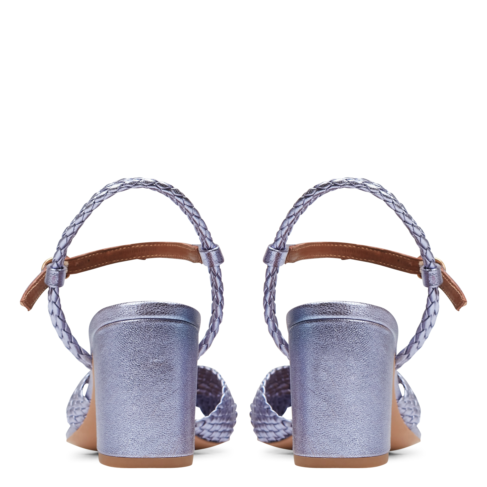 Sandales à talon en cuir ANONYMOUS COPENHAGEN Violet