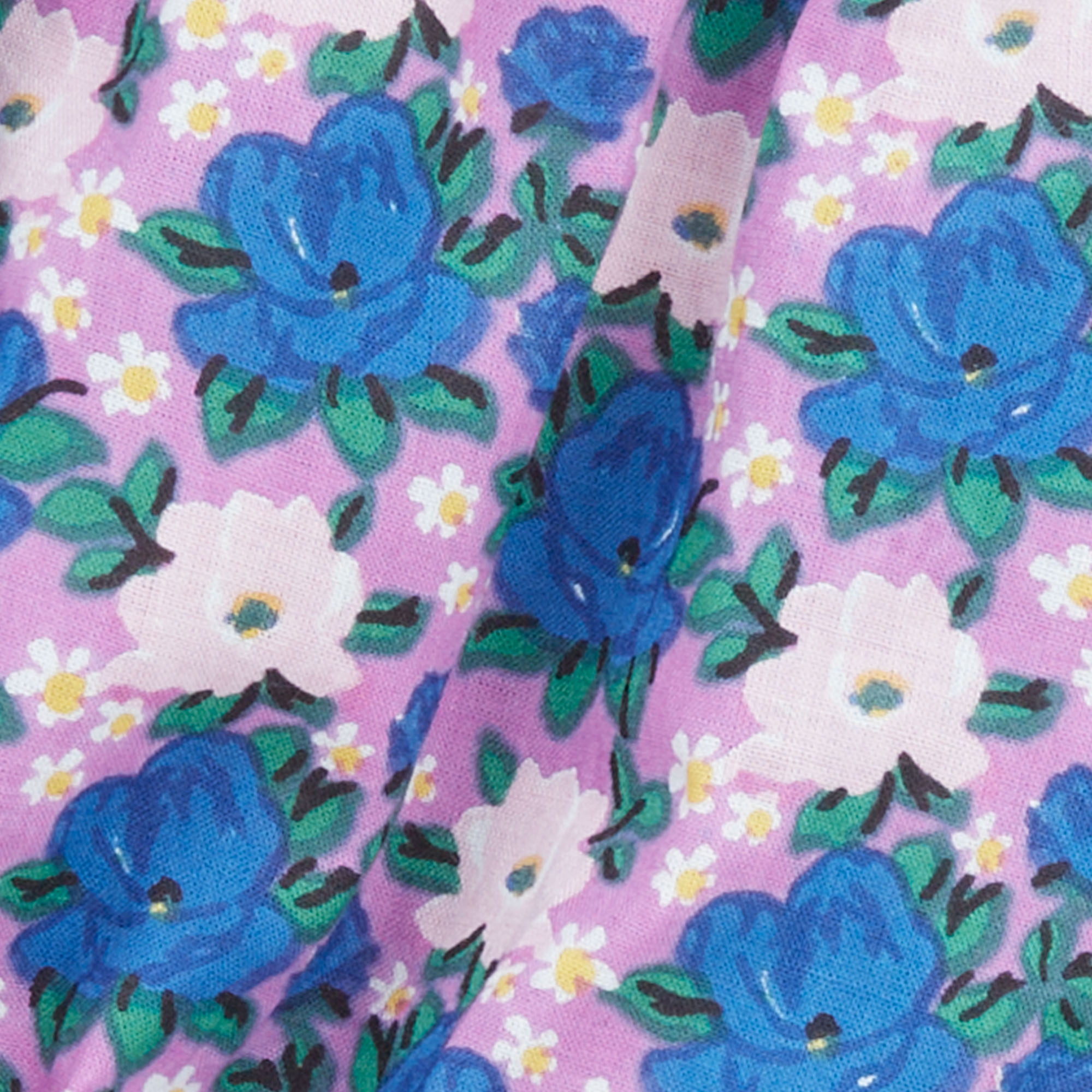 Bloomer en coton imprimé  LUCAS DU TERTRE Bleu