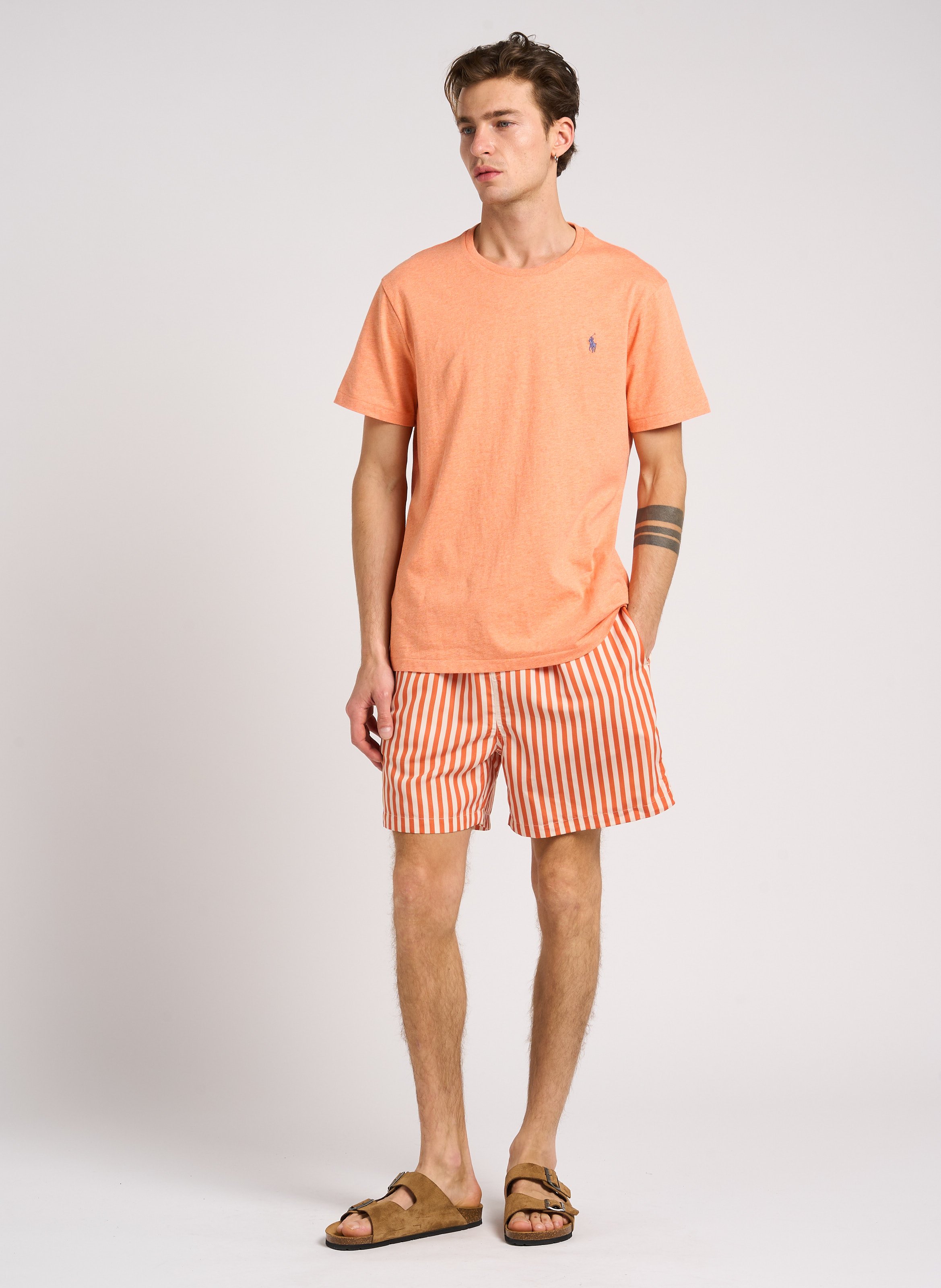 Striped shorts MINIMUM Orange