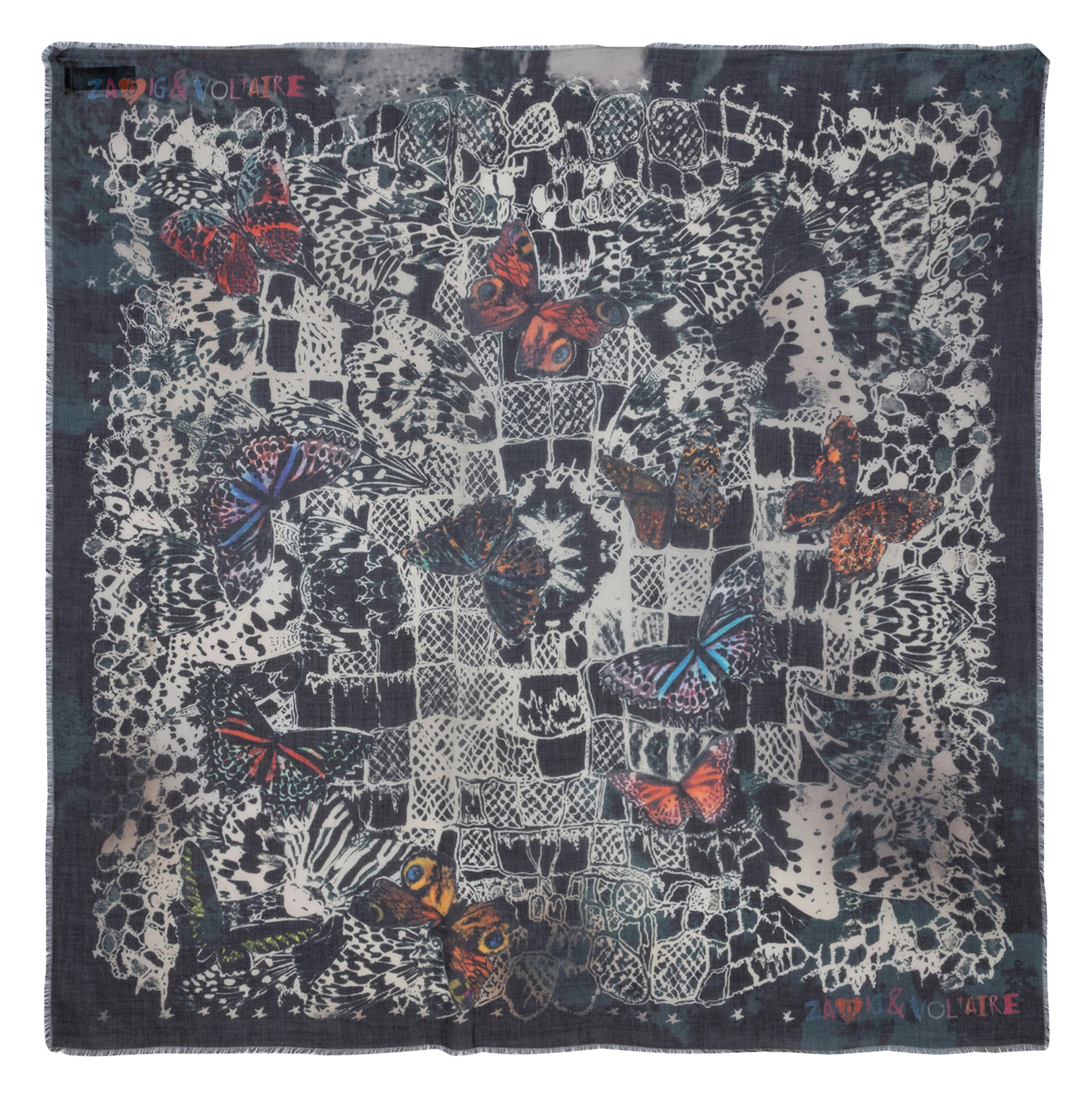 Foulard carré imprimé  ZADIG&VOLTAIRE Bleu