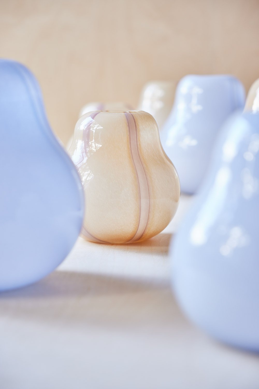 Glass vase OYOY LIVING DESIGN Yellow