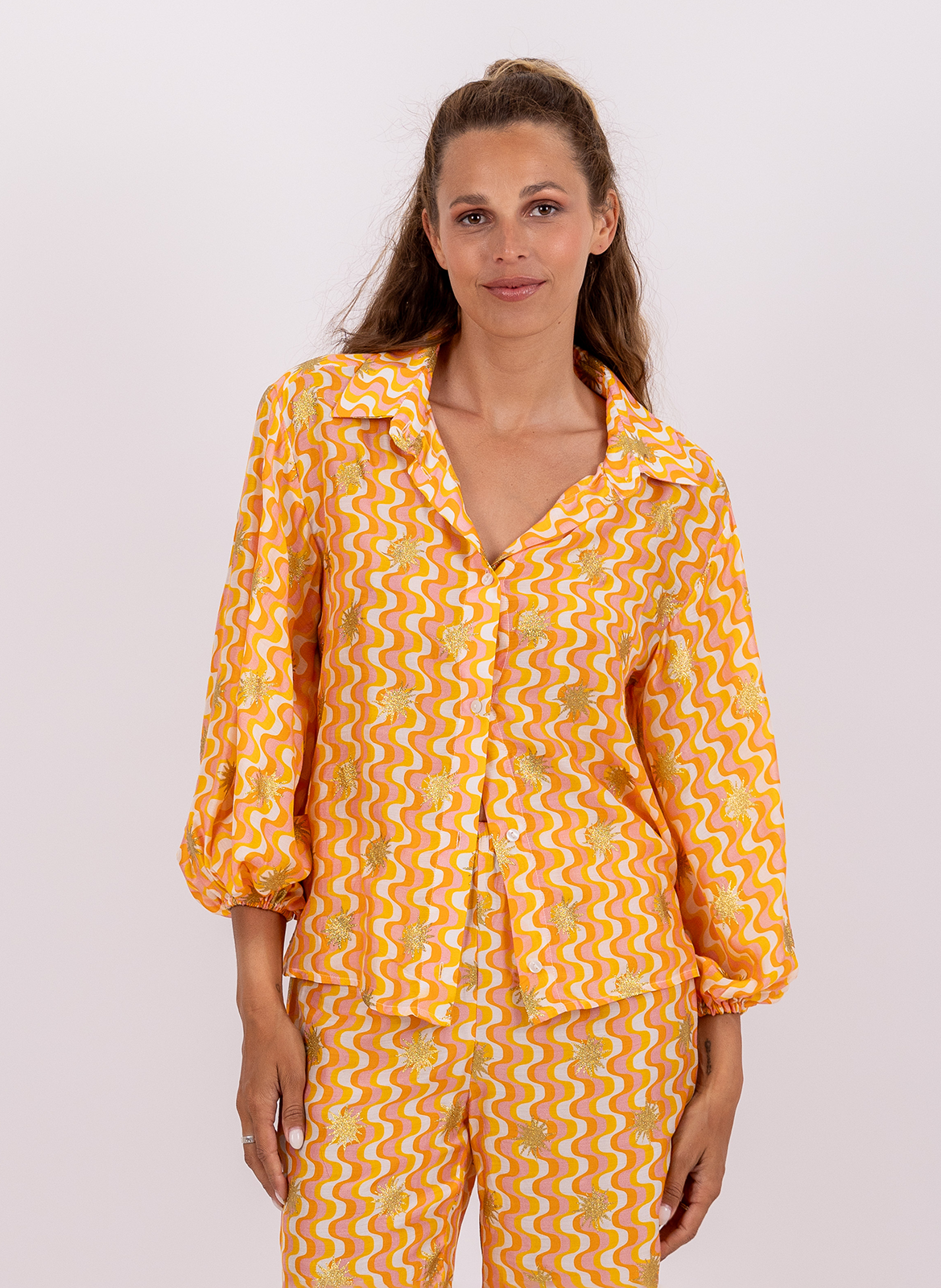 Chemise droite col classique SUNDRESS Jaune