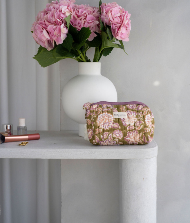 Make-up bag BINDI ATELIER Green