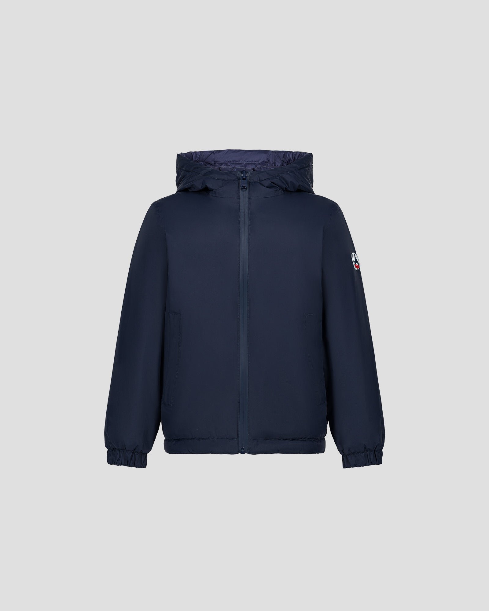 Reversible ultralight hooded kids' down jacket Kyoto 2.0 JOTT Blue