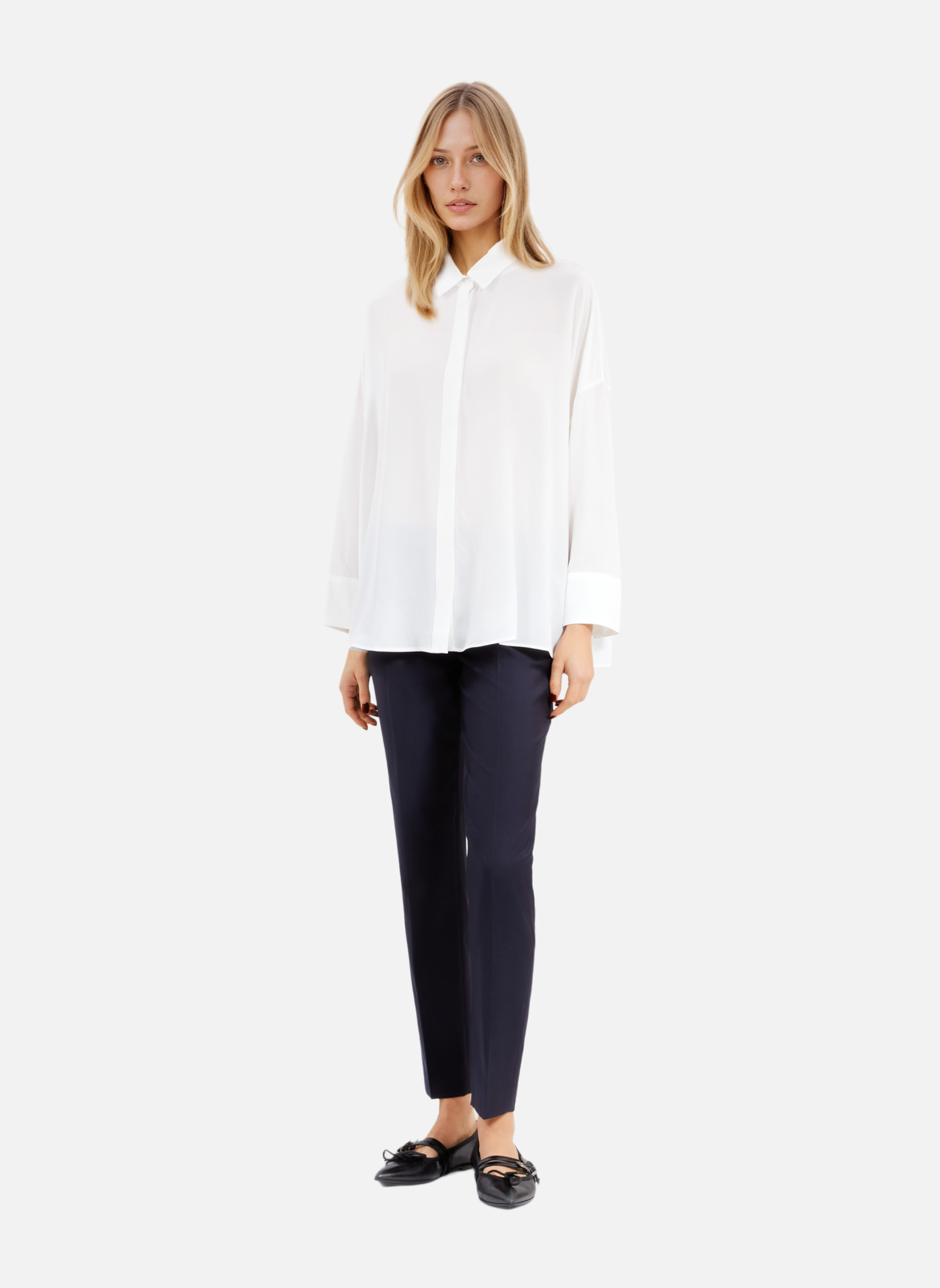 Oversized washed silk shirt THE KOOPLES White