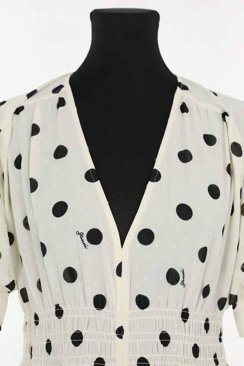 White dress GANNI - Seconde Main White