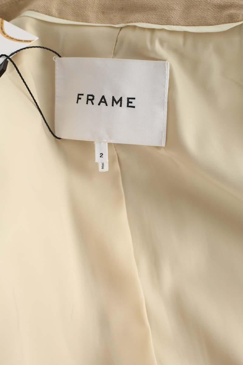 Linen blazer FRAME - Seconde Main Beige
