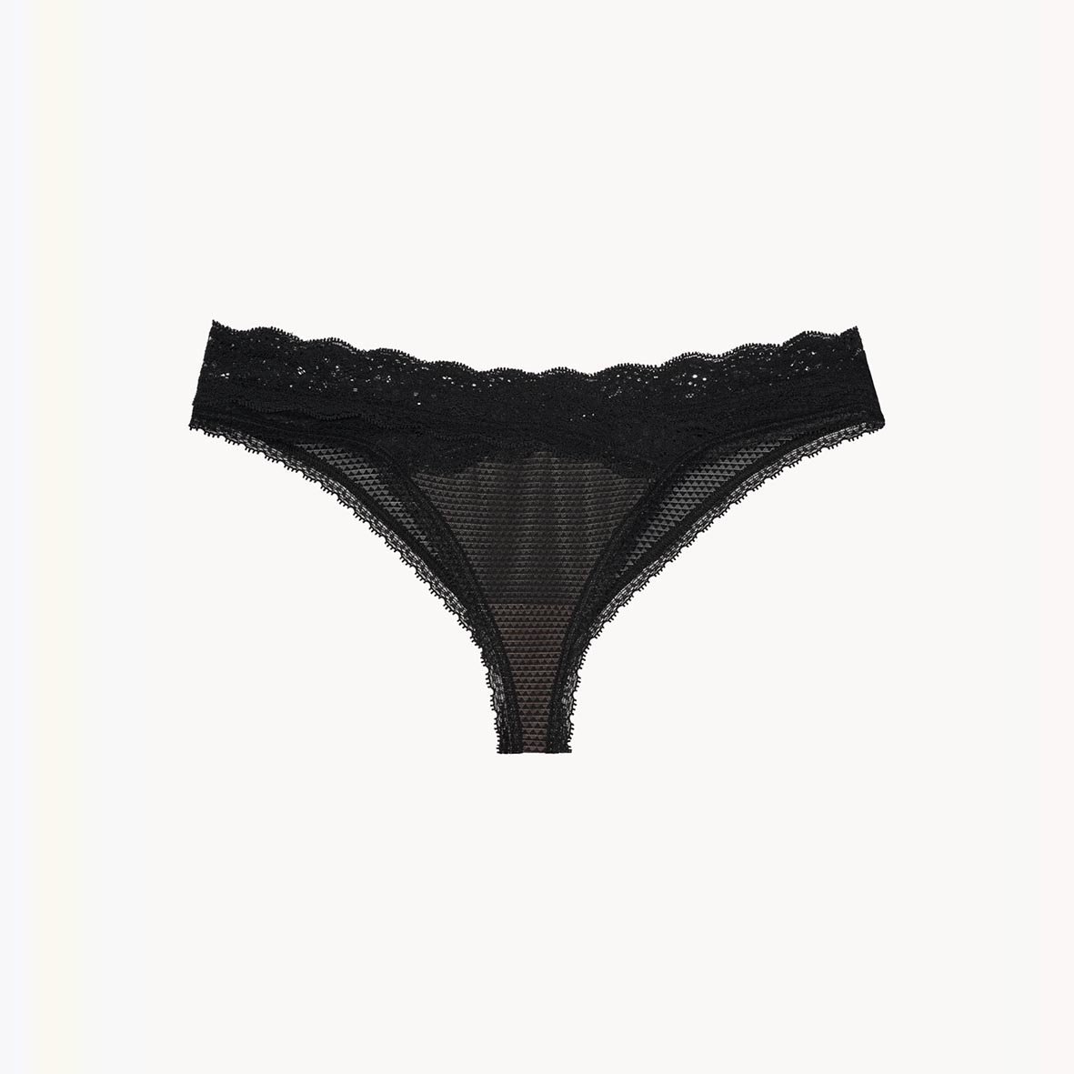 Cotton tanga PASSIONATA Black