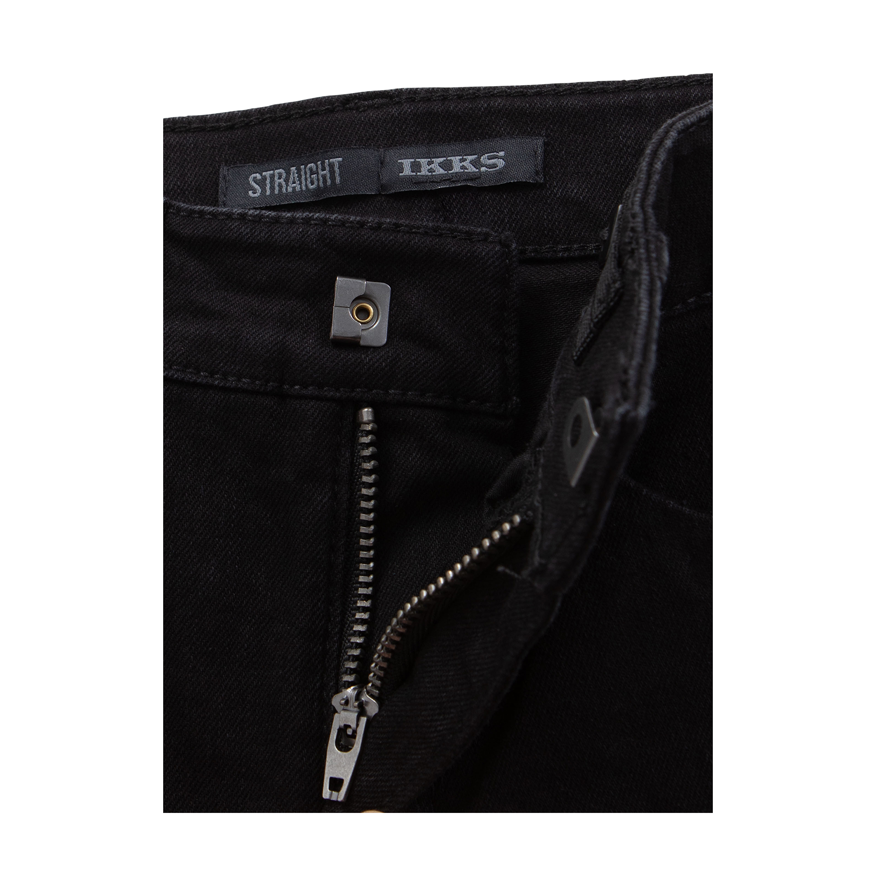 Jean droit en coton mélangé IKKS JUNIOR Noir