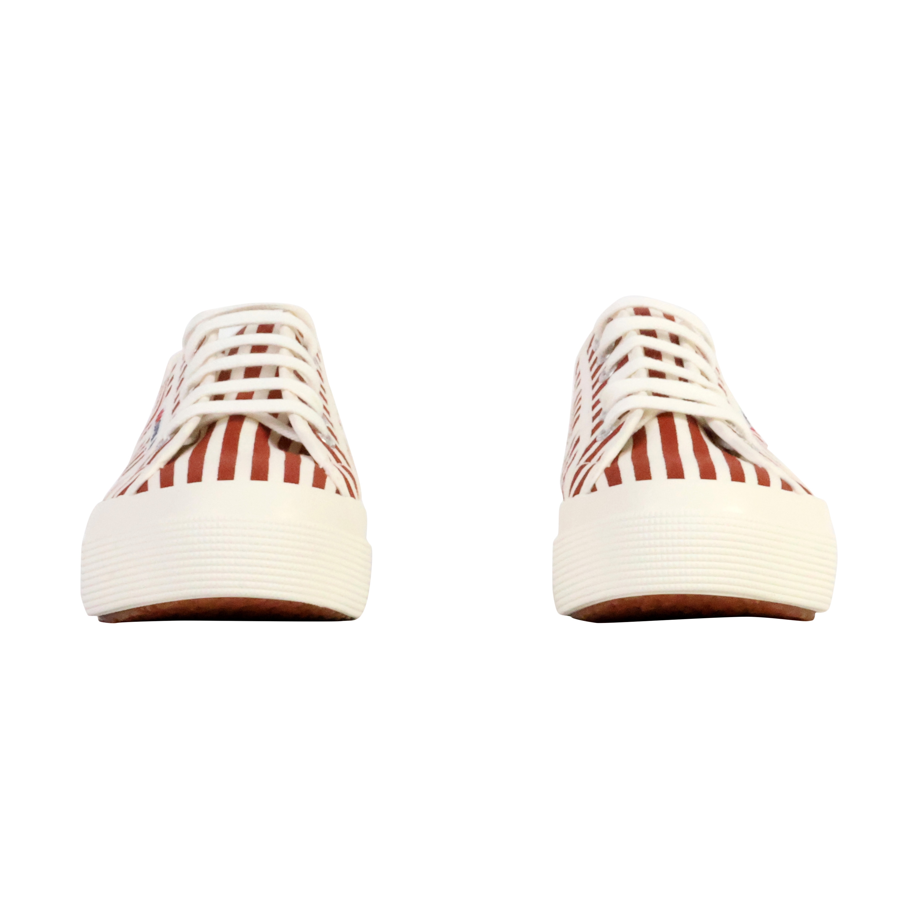 Superga Stripes Print Lace-Up Sneakers SUPERGA Red