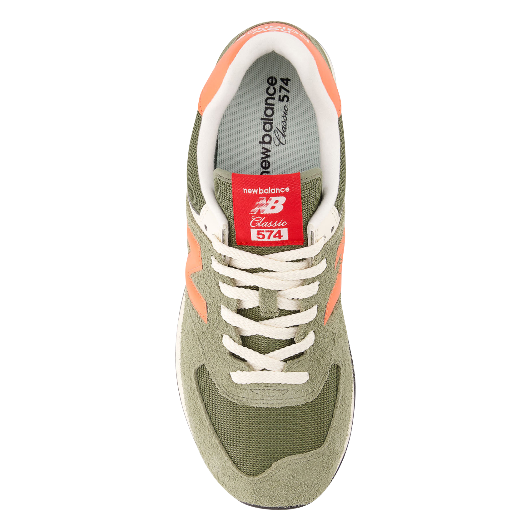Low-top leather mix sneakers NEW BALANCE Green