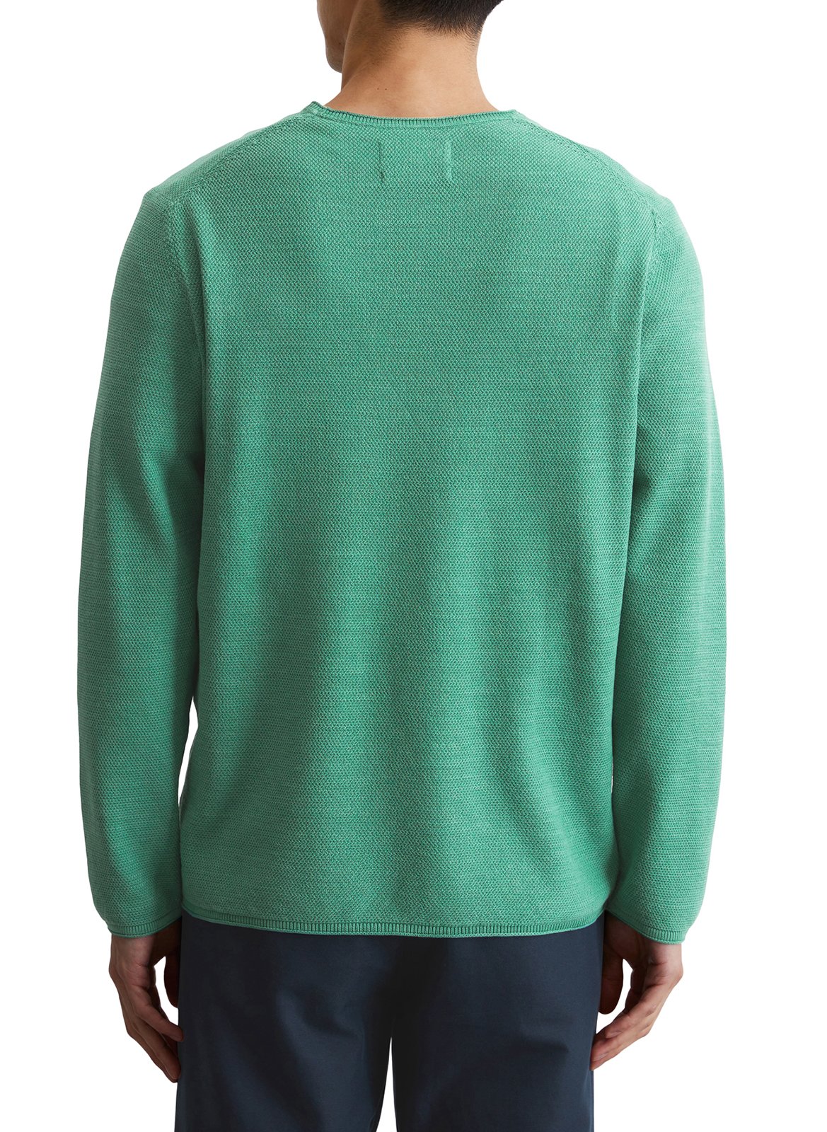 Pull col rond en coton MARC O'POLO Vert