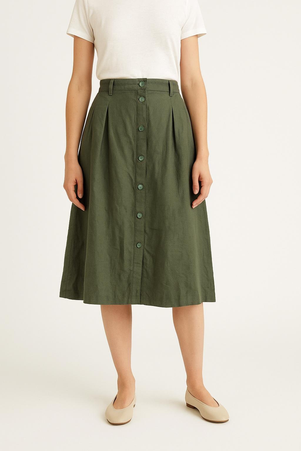 Short & midi skirt COMPTOIR DES COTONNIERS - Seconde main Green