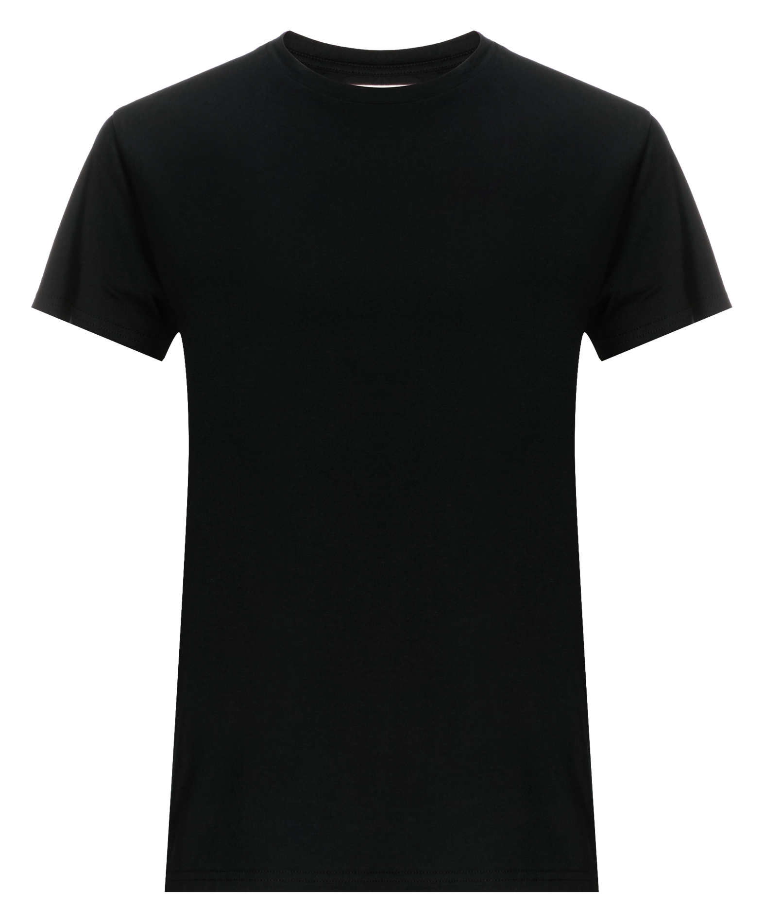 Round-neck cotton T-shirt SAISON 1865 Black