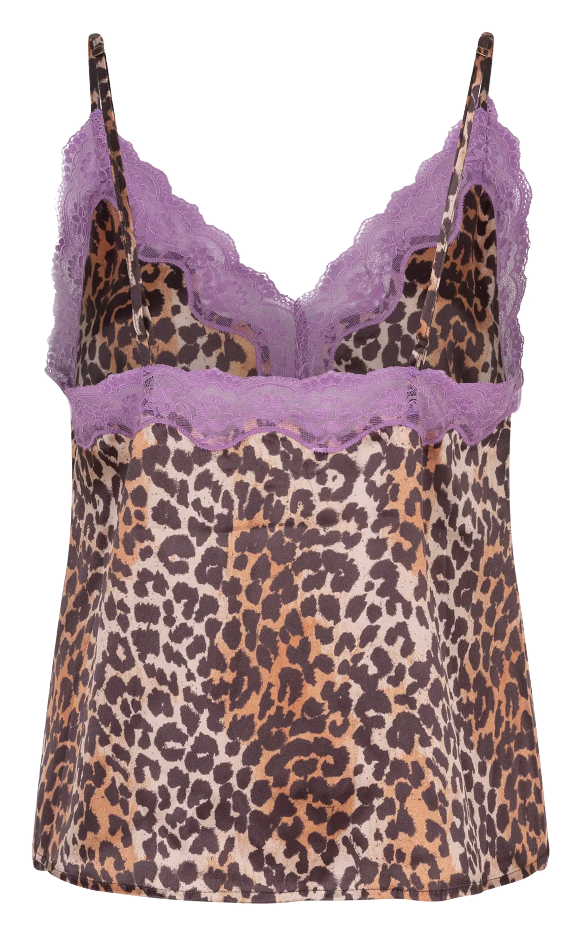 Seiden-Camisole mit Print LOVE STORIES Braun