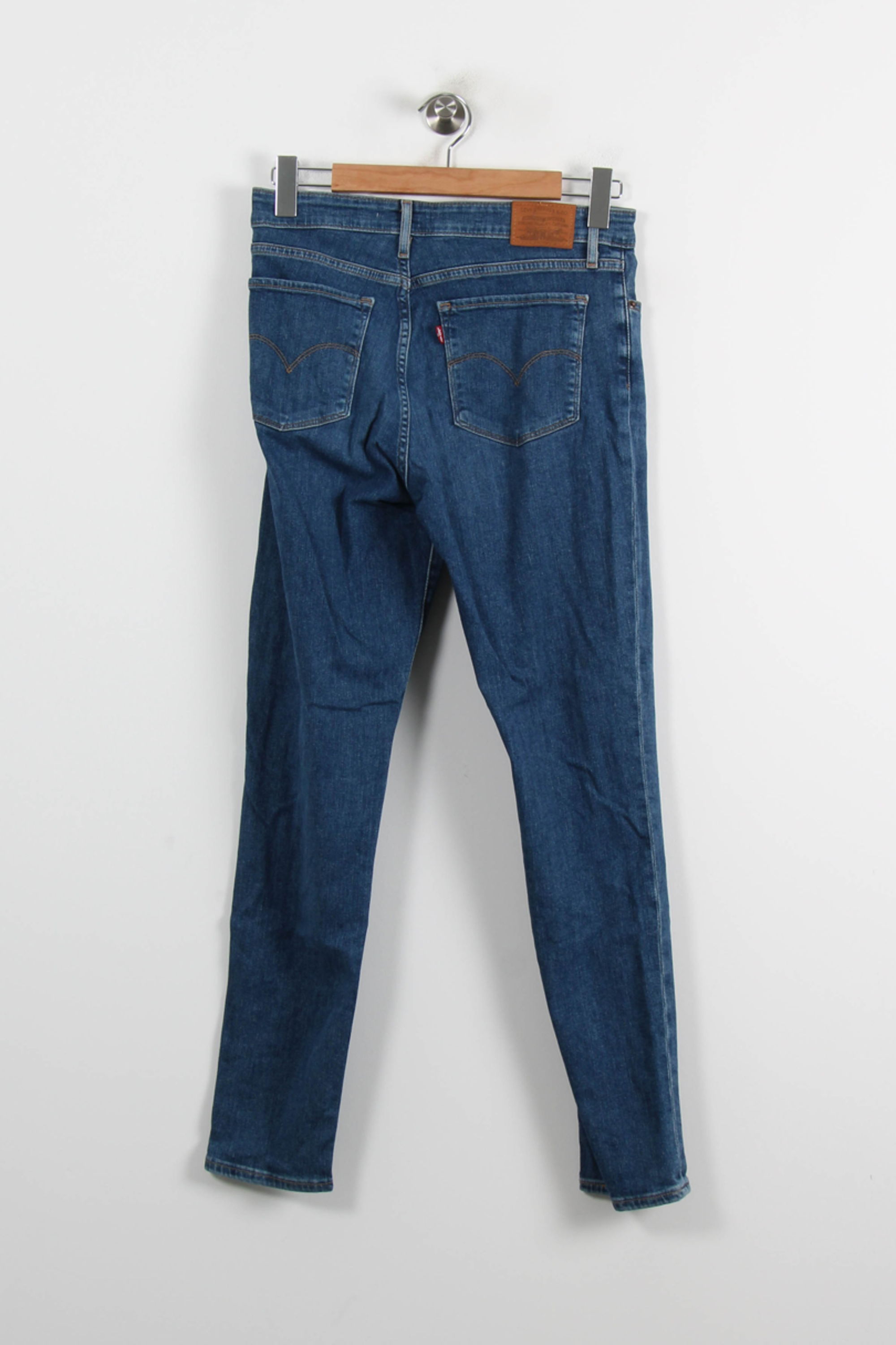Cropped slim jeans with studs LEVI'S - Seconde main Blue