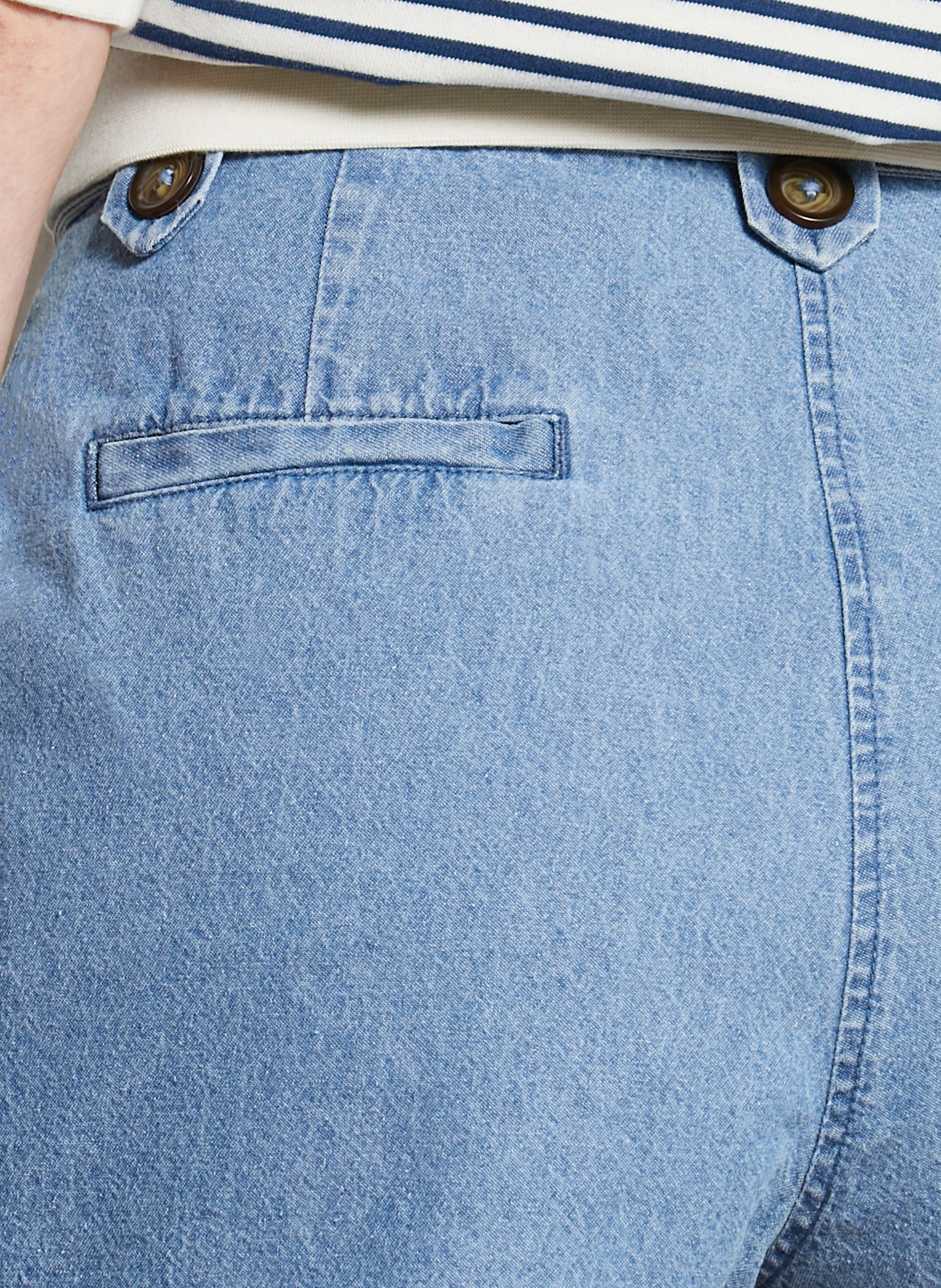 Babe denim high-waisted shorts Blue