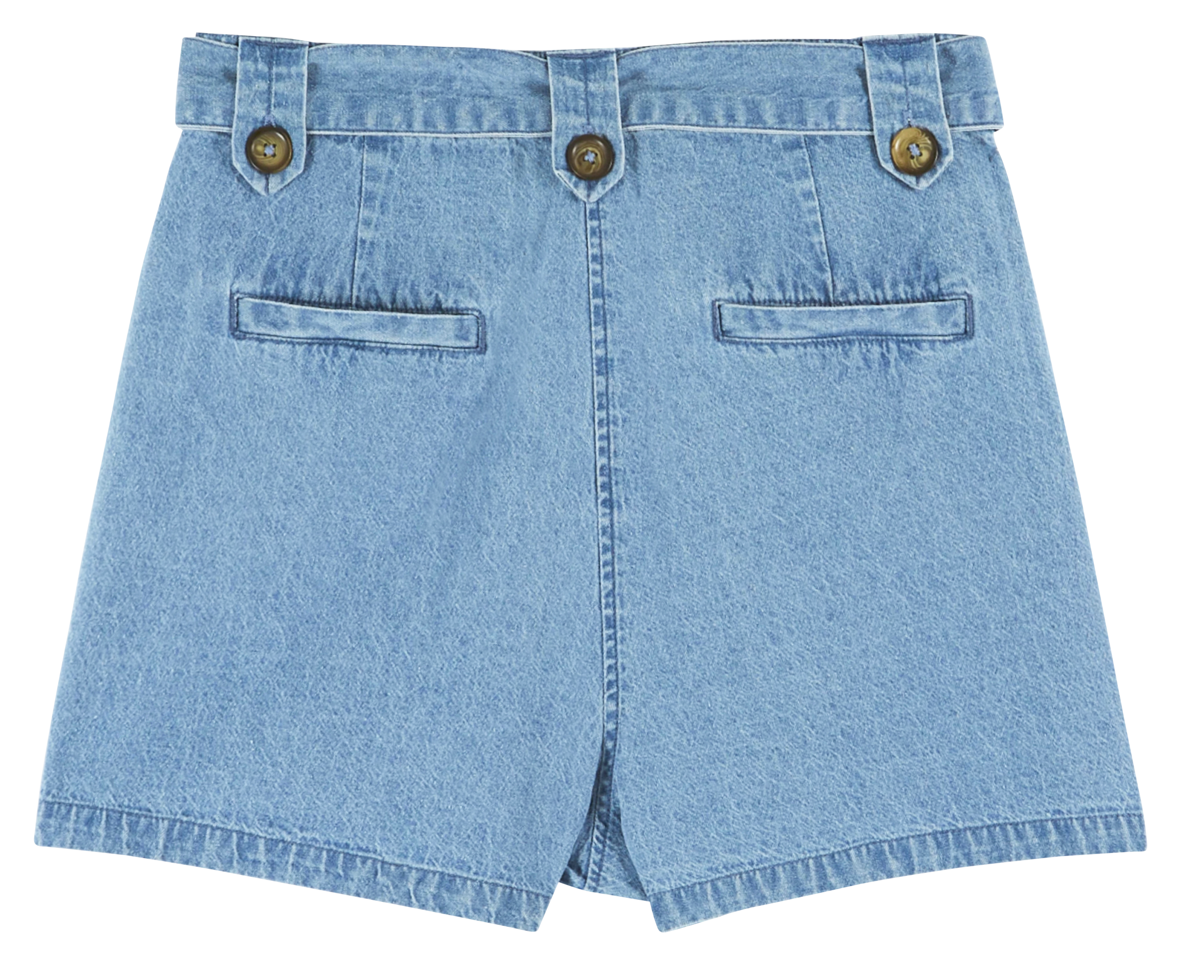 Babe denim high-waisted shorts Blue