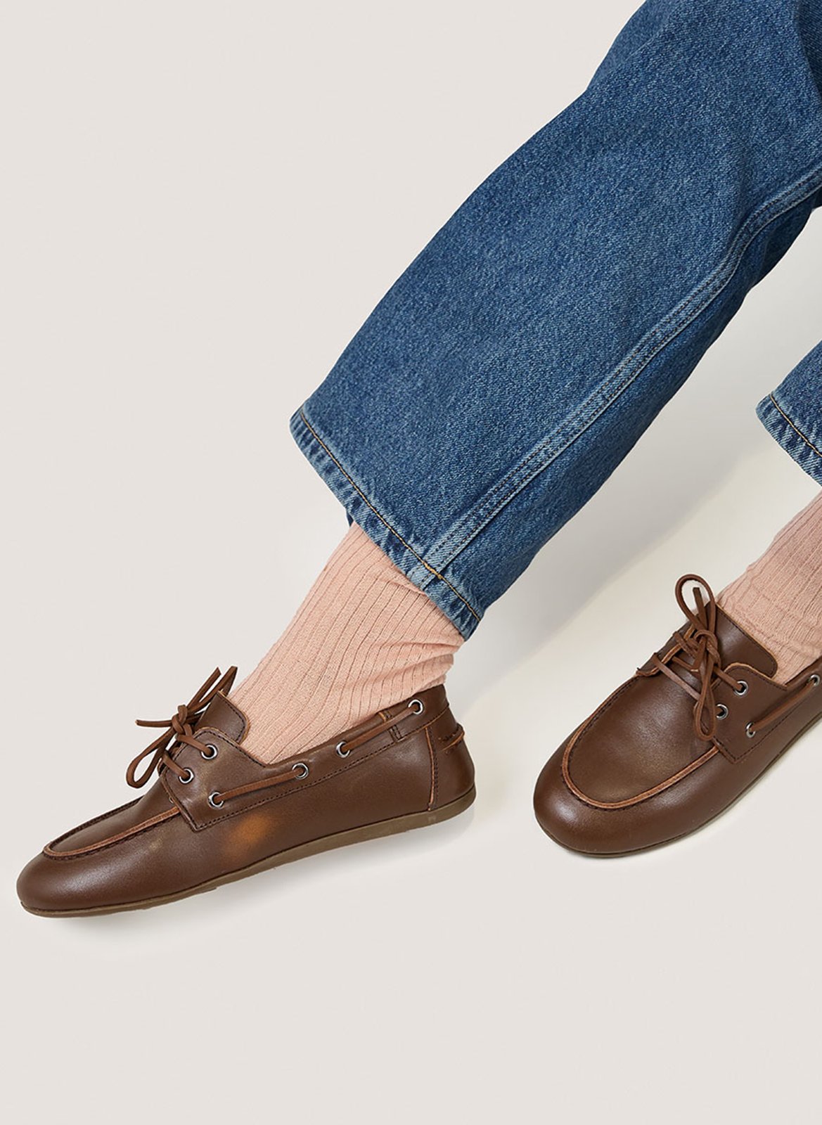 Mocassins en cuir JONAK Marron