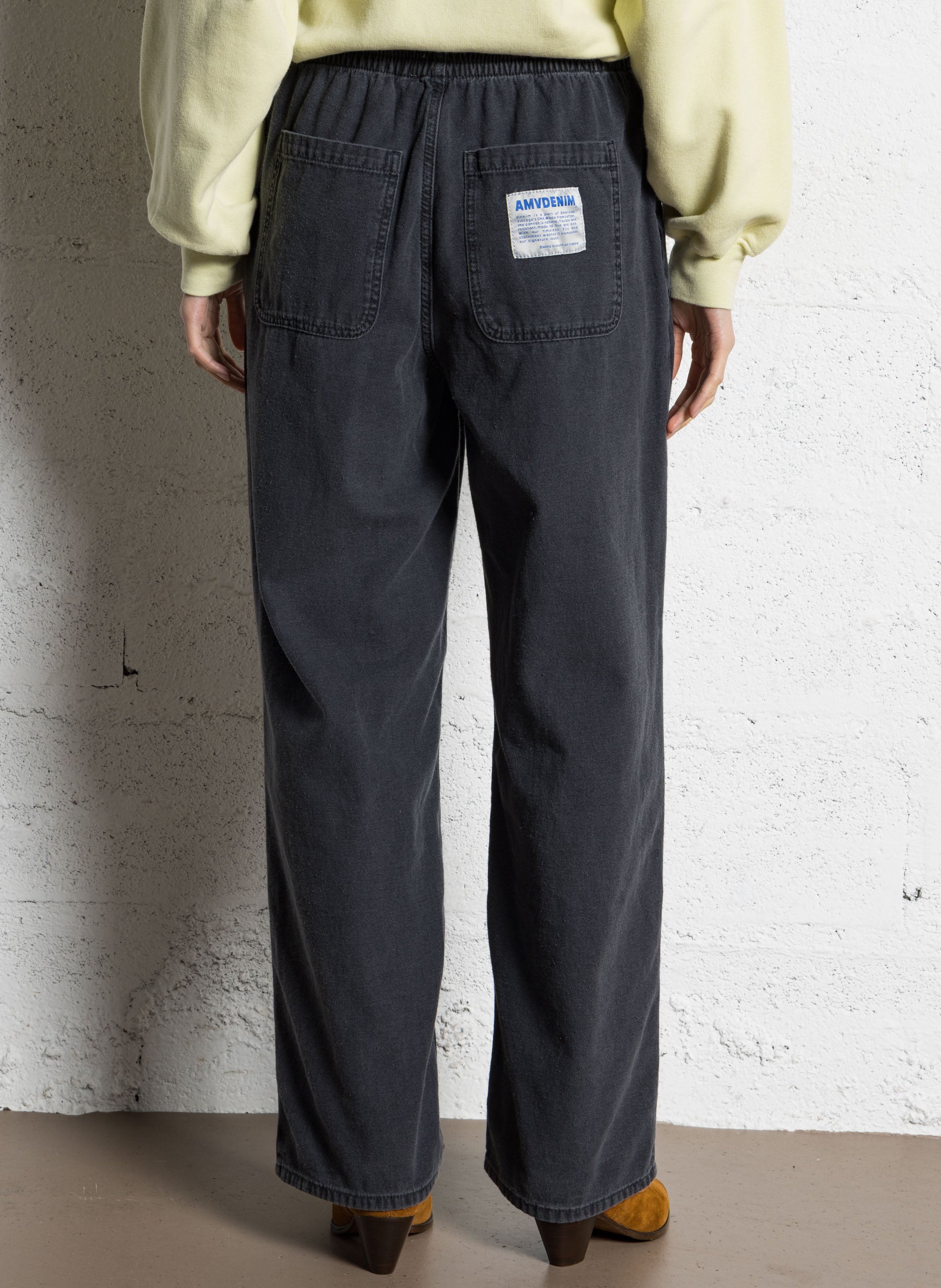 Slim-fit cotton cargo pants AMERICAN VINTAGE Black