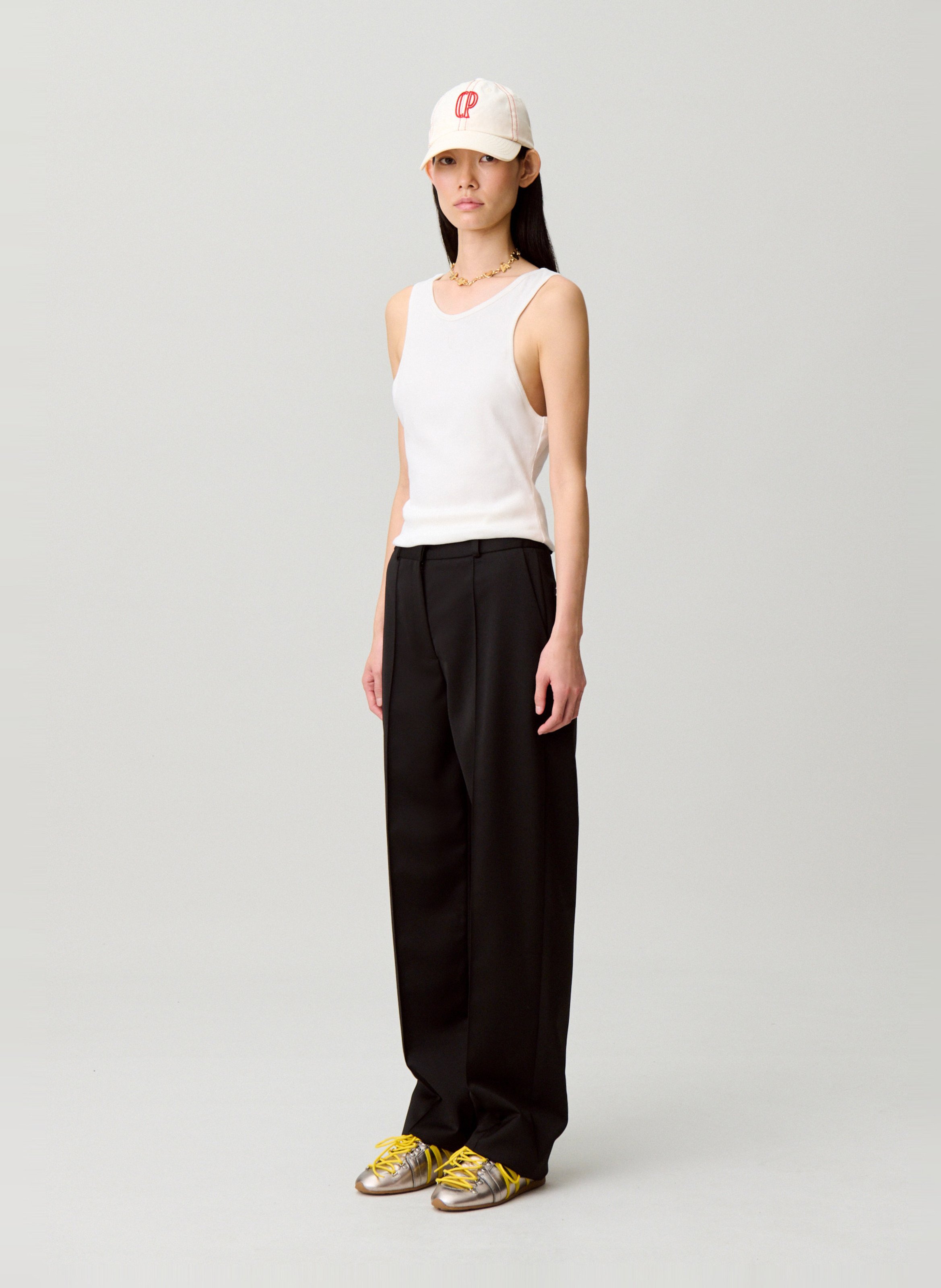 Bandplooibroek CLAUDIE PIERLOT Zwart