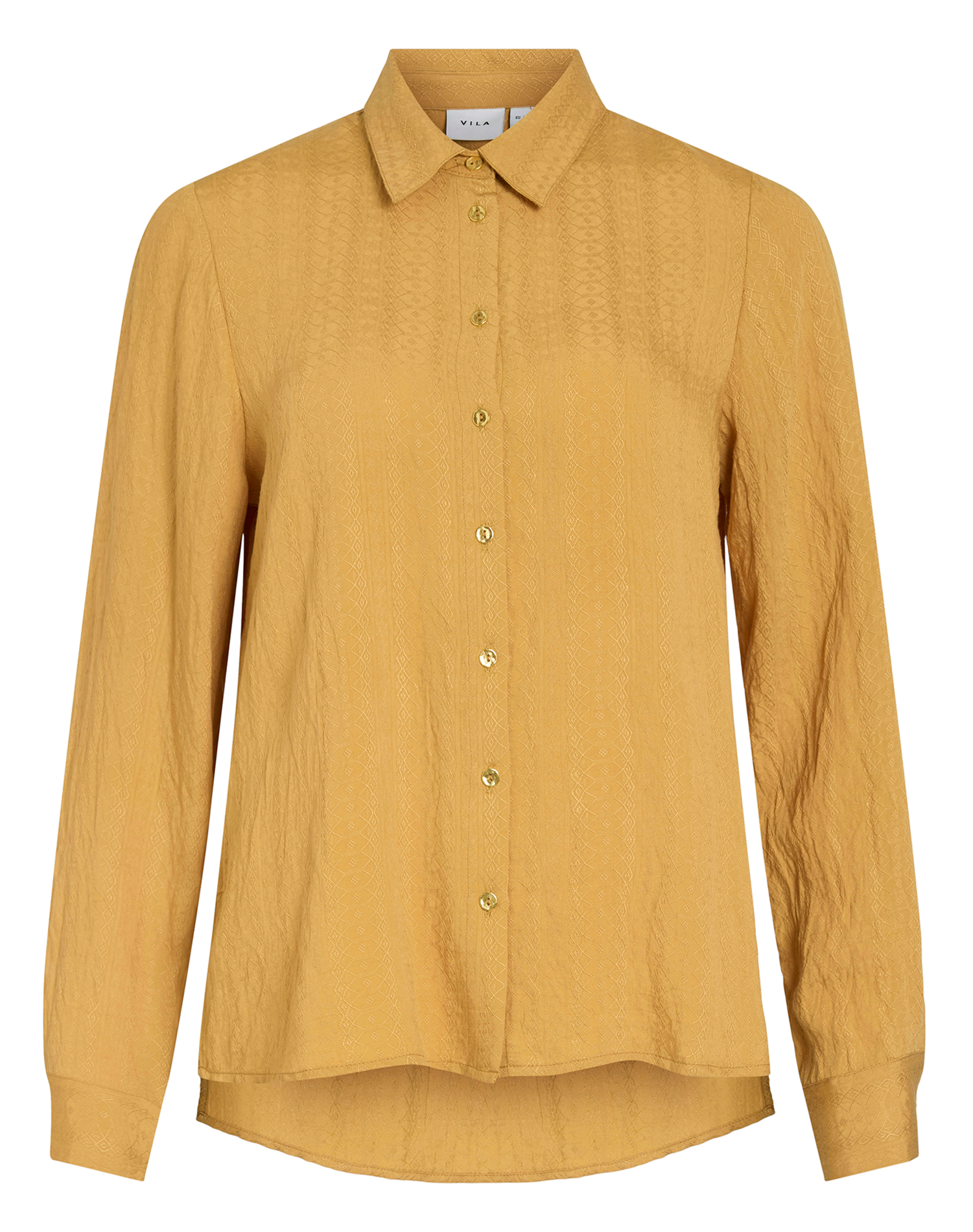 Chemise droite col classique VILA Jaune