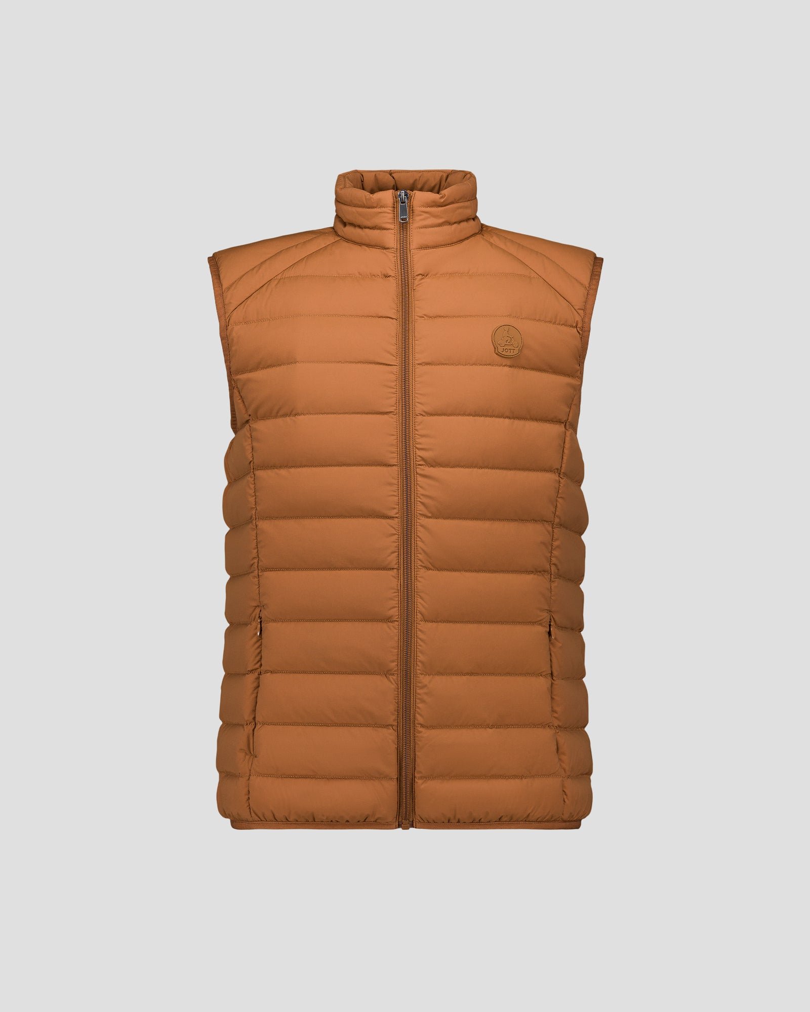 Stretch sleeveless puffer jacket Arafo JOTT Brown