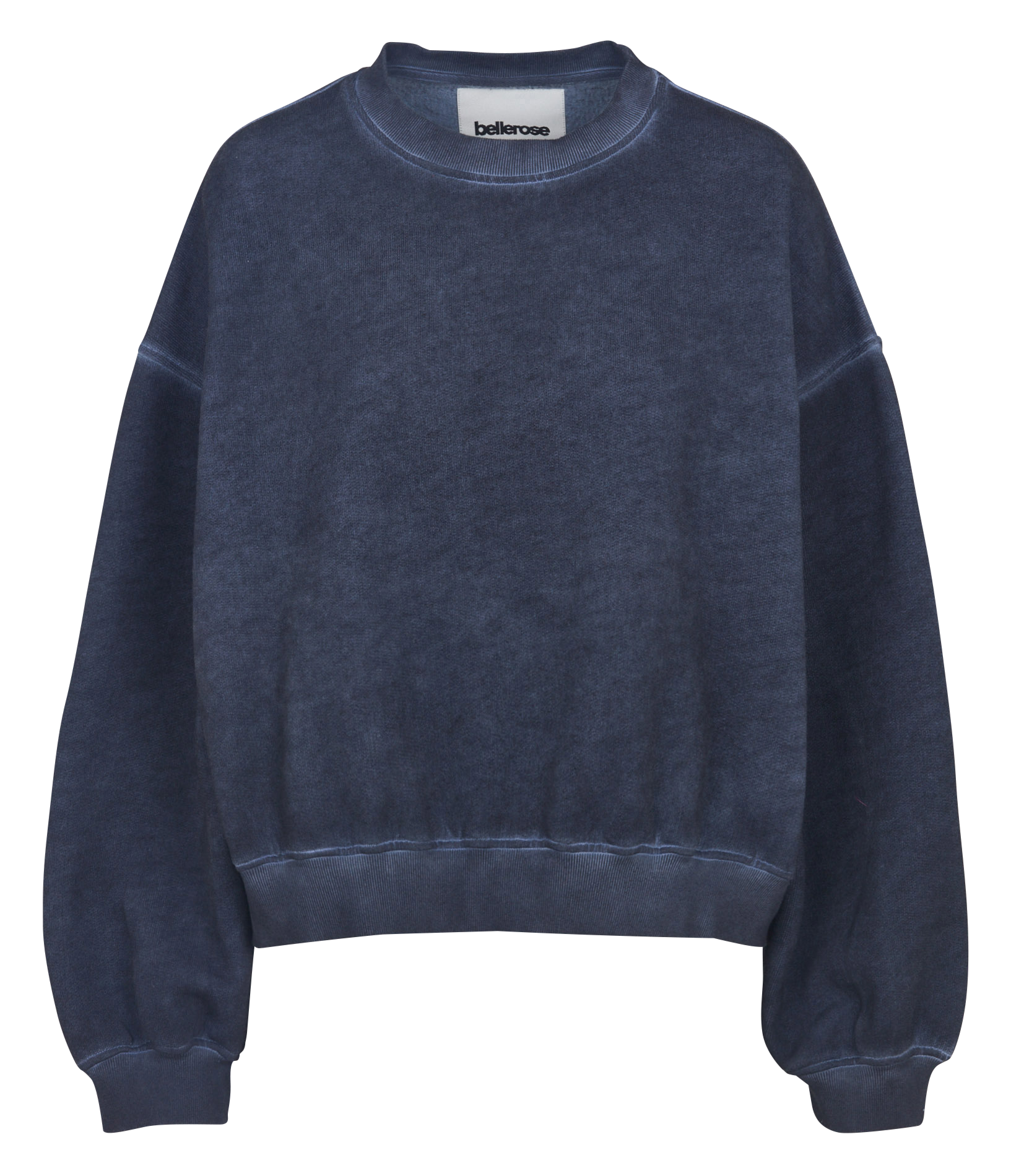 Rundhals-Sweatshirt aus Baumwoll-Mix BELLEROSE Blau