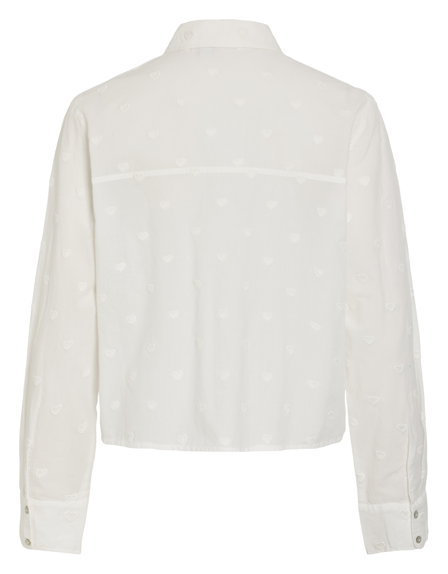 Chemise col classique en coton bio VILA Blanc