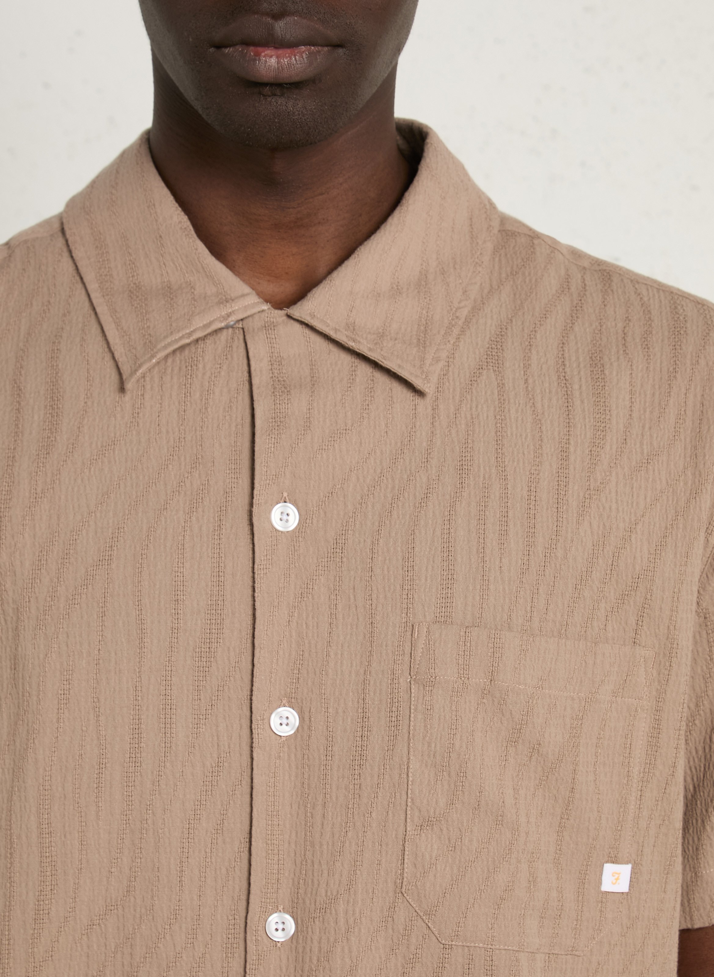 Oversized blouse met klassieke kraag | biokatoenblend FARAH Grijs