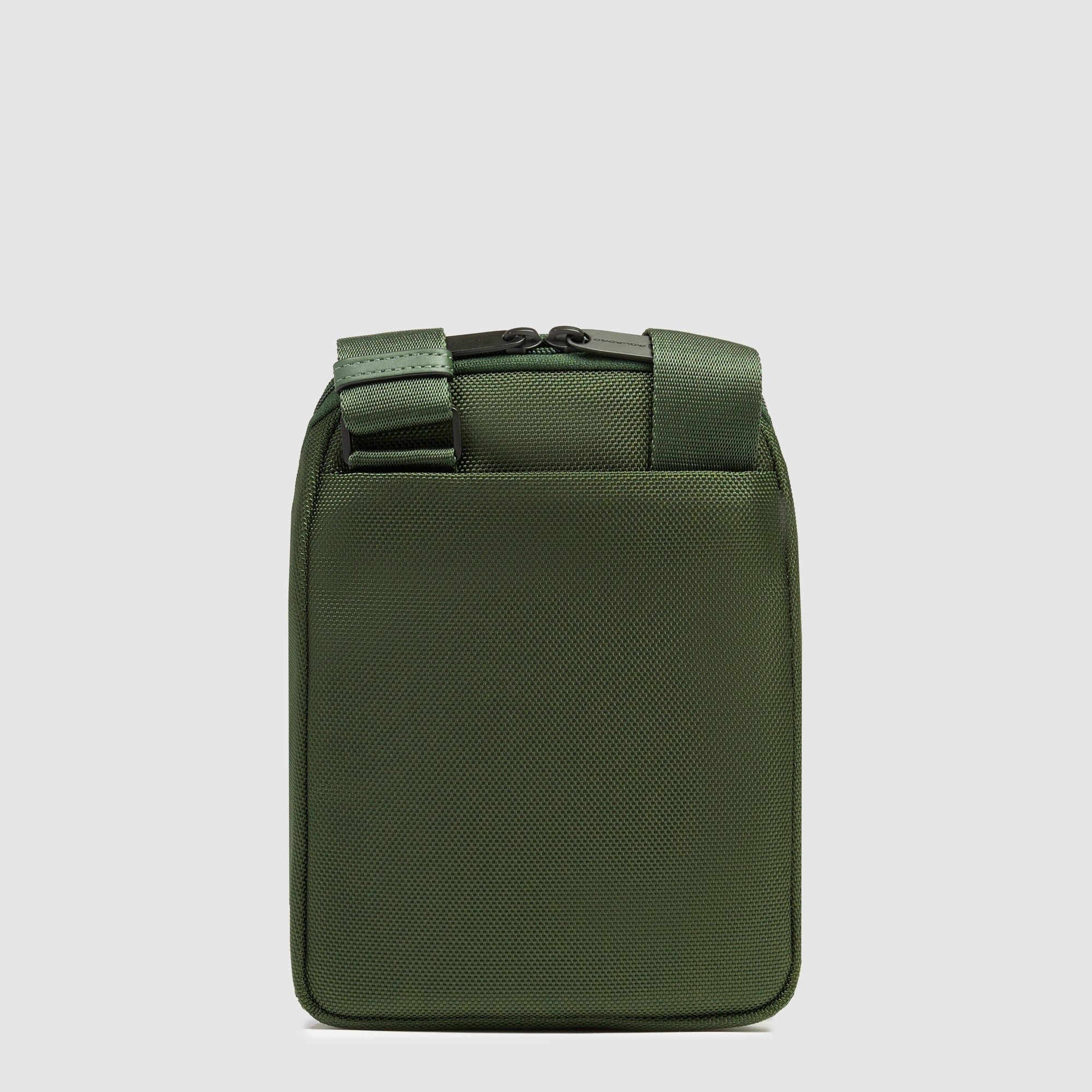 Crossbody bag for iPad® mini in recycled fabric PIQUADRO Green