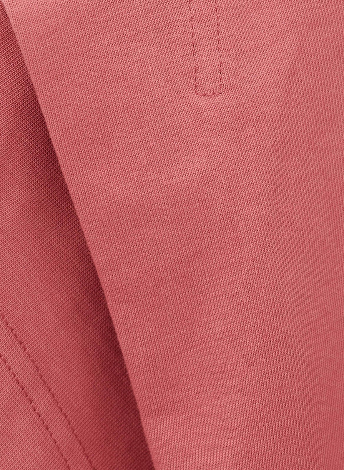 Tee-shirt droit col rond en coton BA&SH Rose