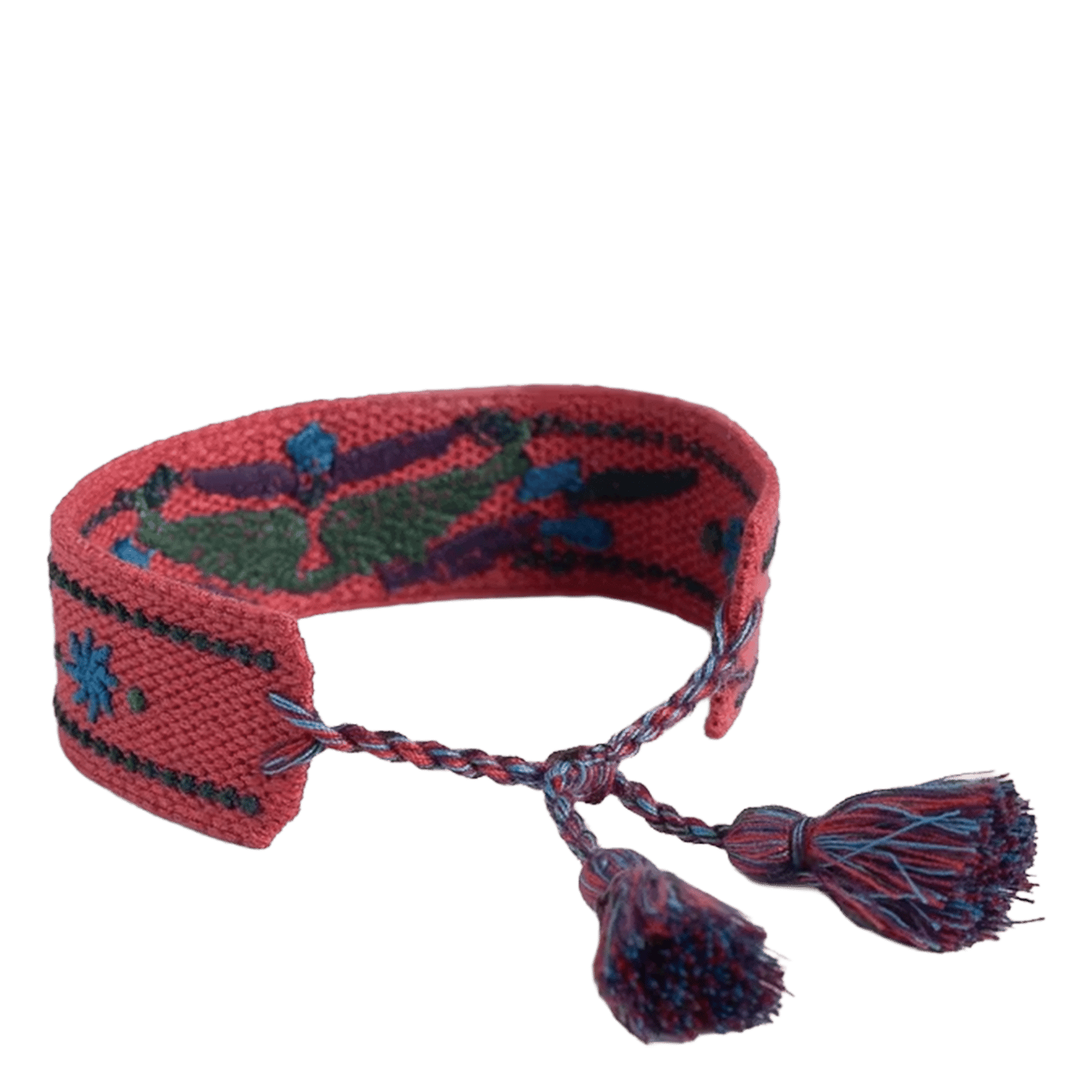 Bracelet en coton brodé ZADIG&VOLTAIRE Rose