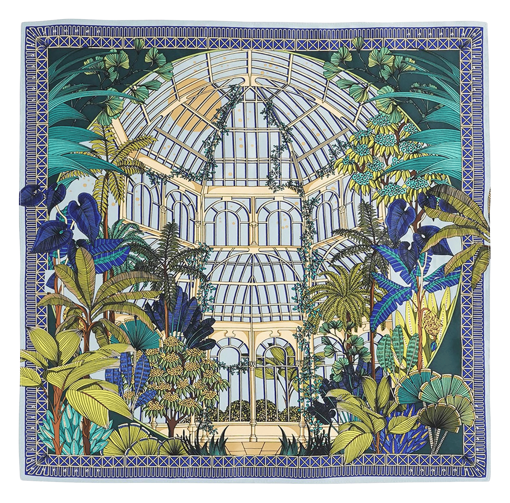 Foulard imprimé WILD Bleu
