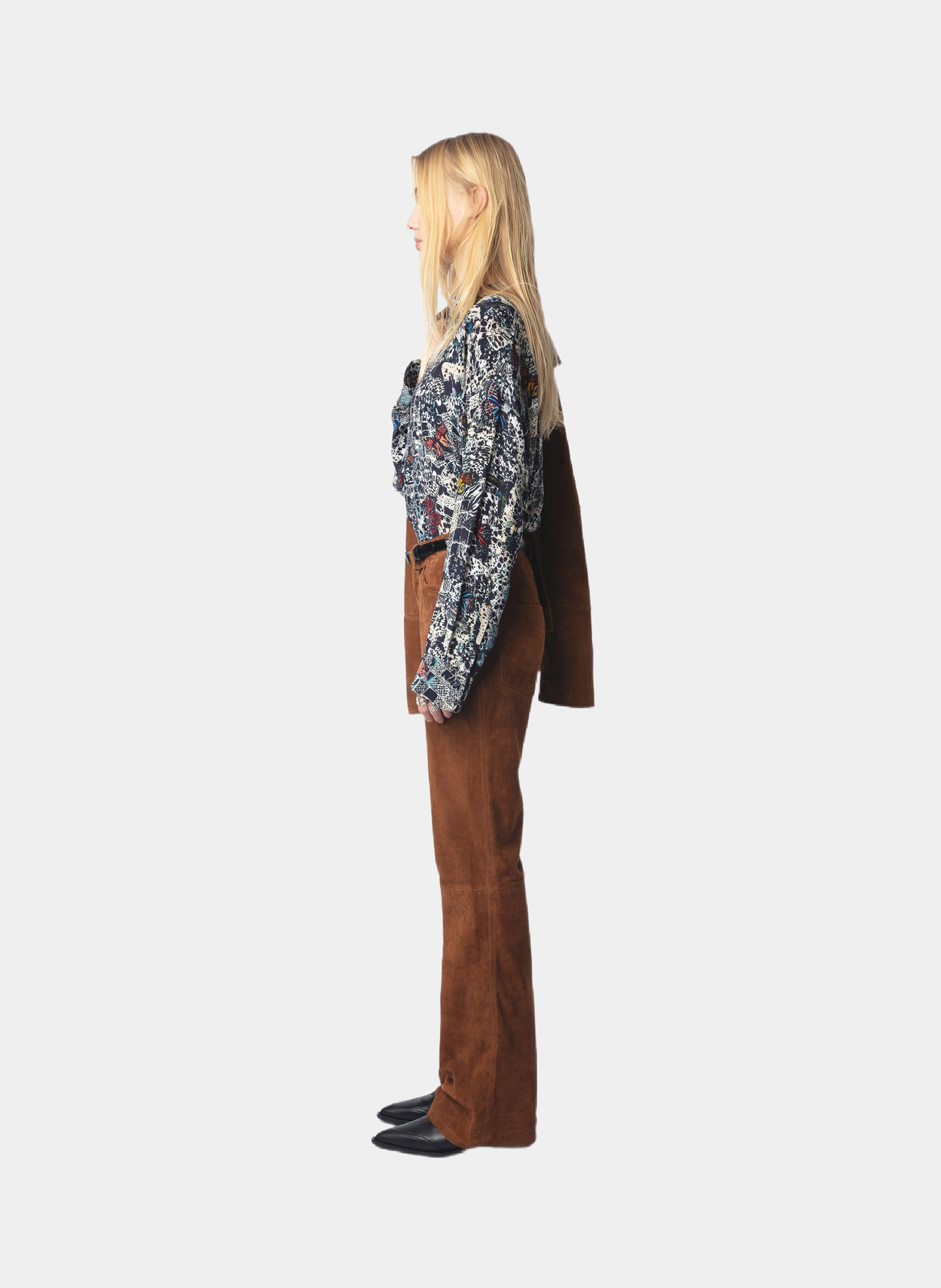 Round neck printed shirt ZADIG&VOLTAIRE Blue