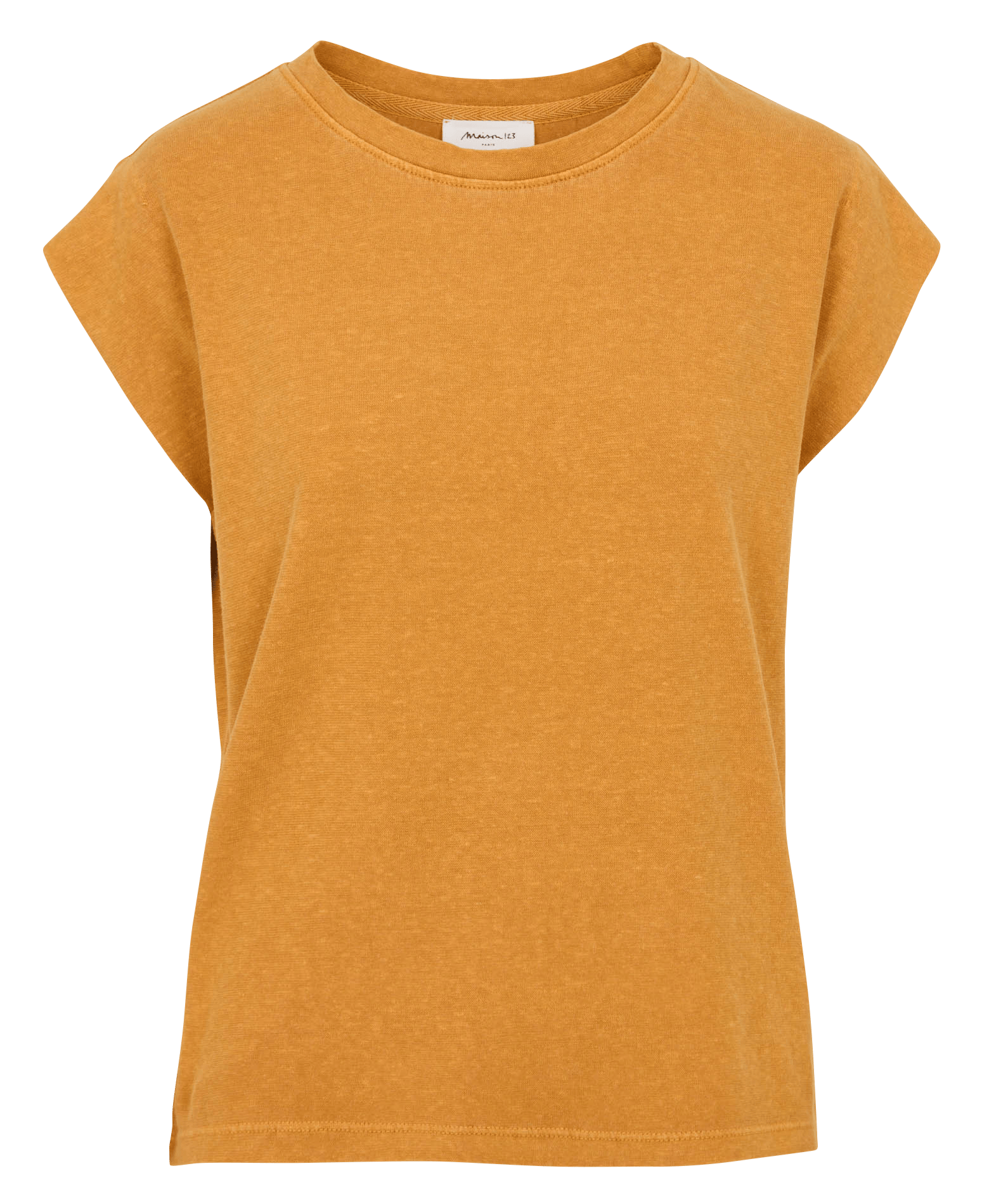 Tee-shirt col rond MAISON 123 Doré