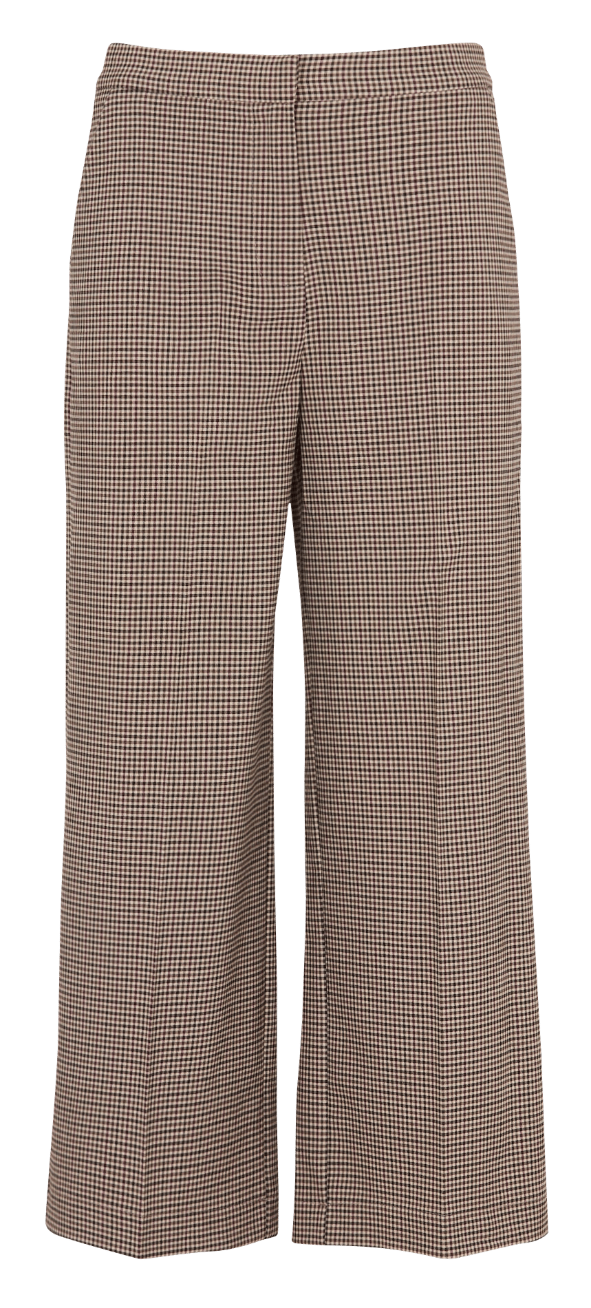 Weites Hahnentritt bedruckte Hose IMPERIAL Beige