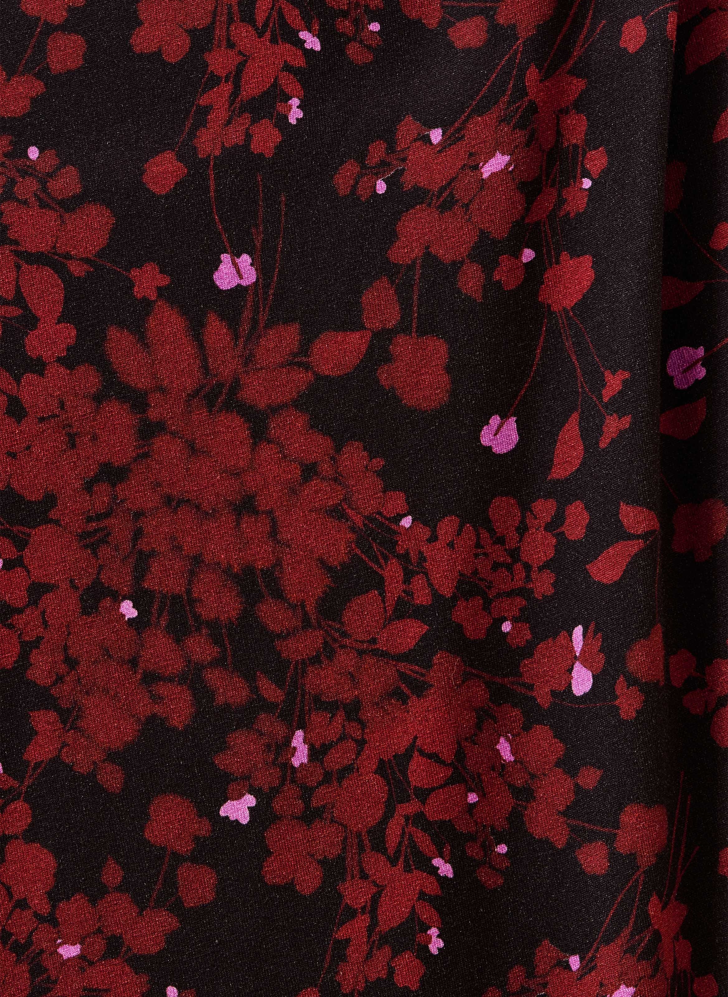 Long printed round-neck dress LA FEE MARABOUTEE Brown