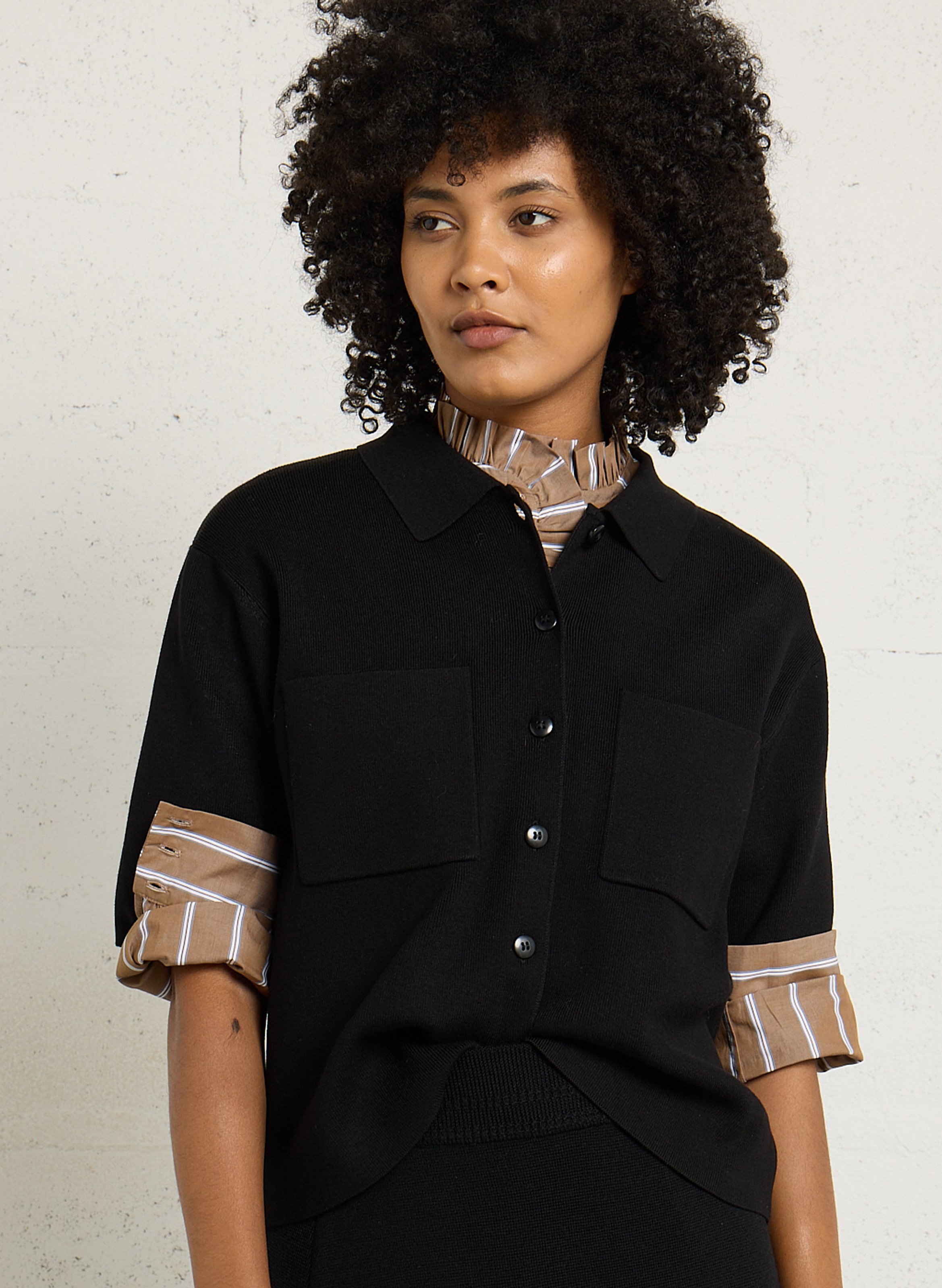Gilet col classique  MAISON 123 Noir
