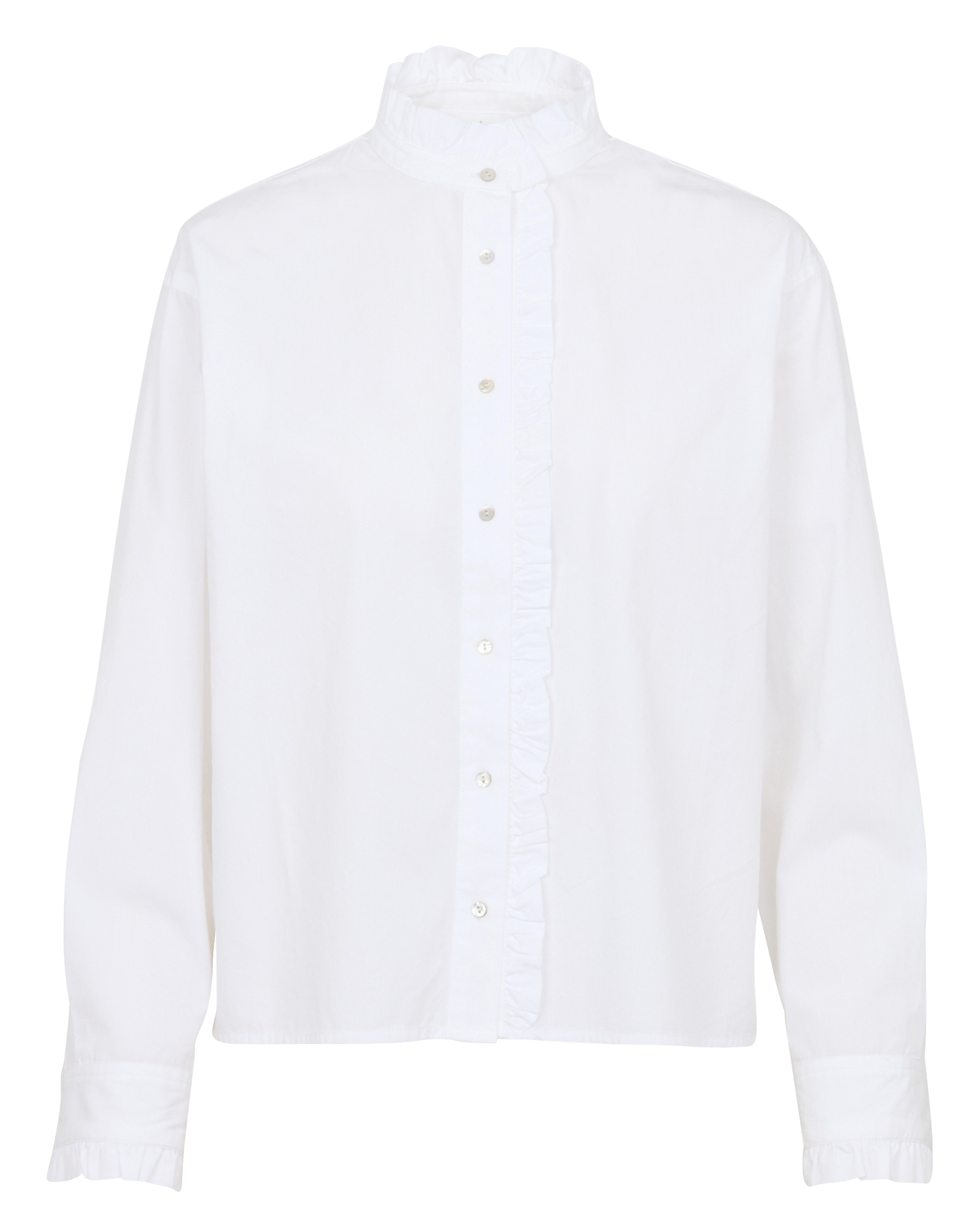 Chemise col à volant en coton BELLA JONES