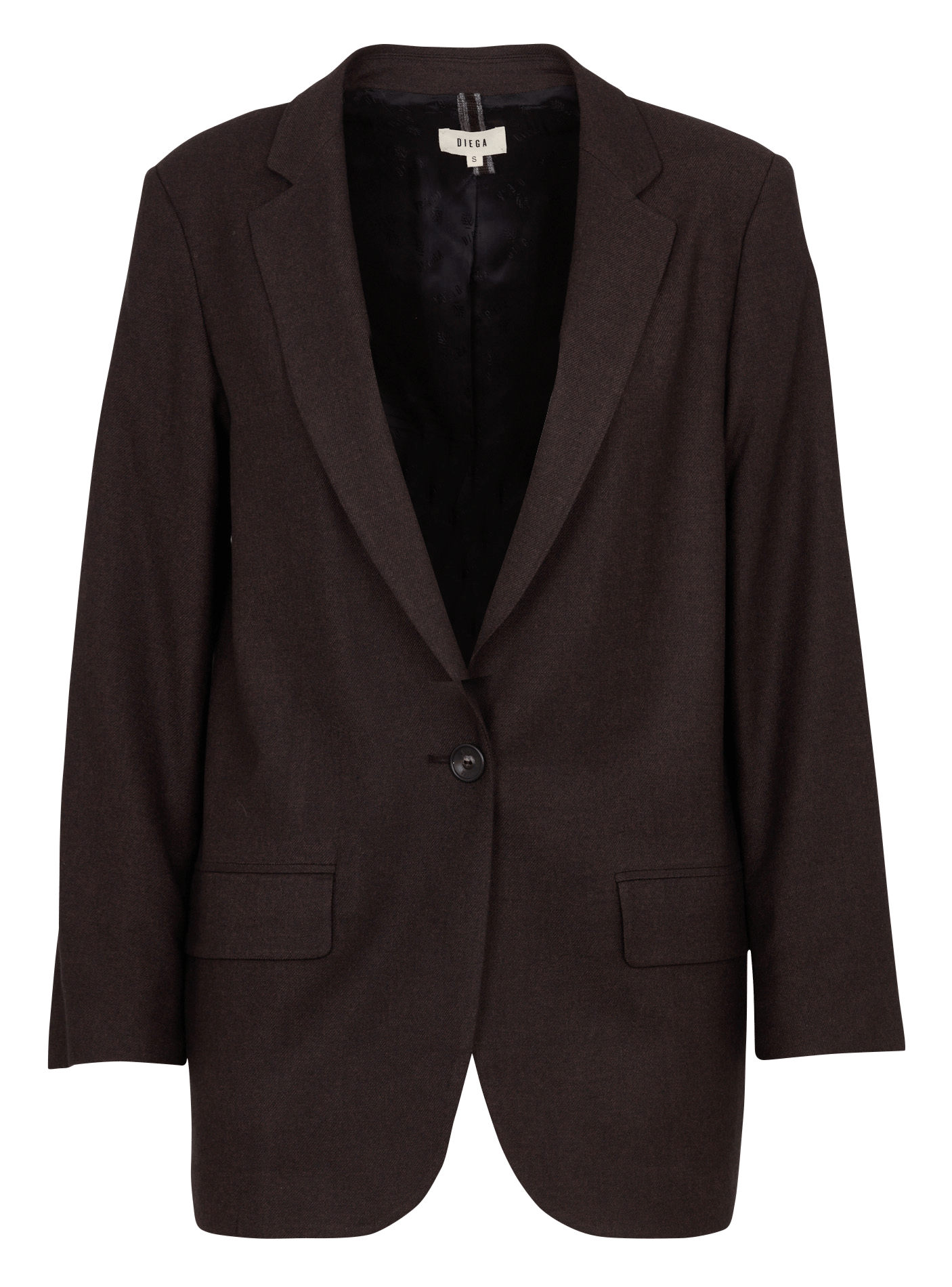 Veste blazer droit  DIEGA Marron