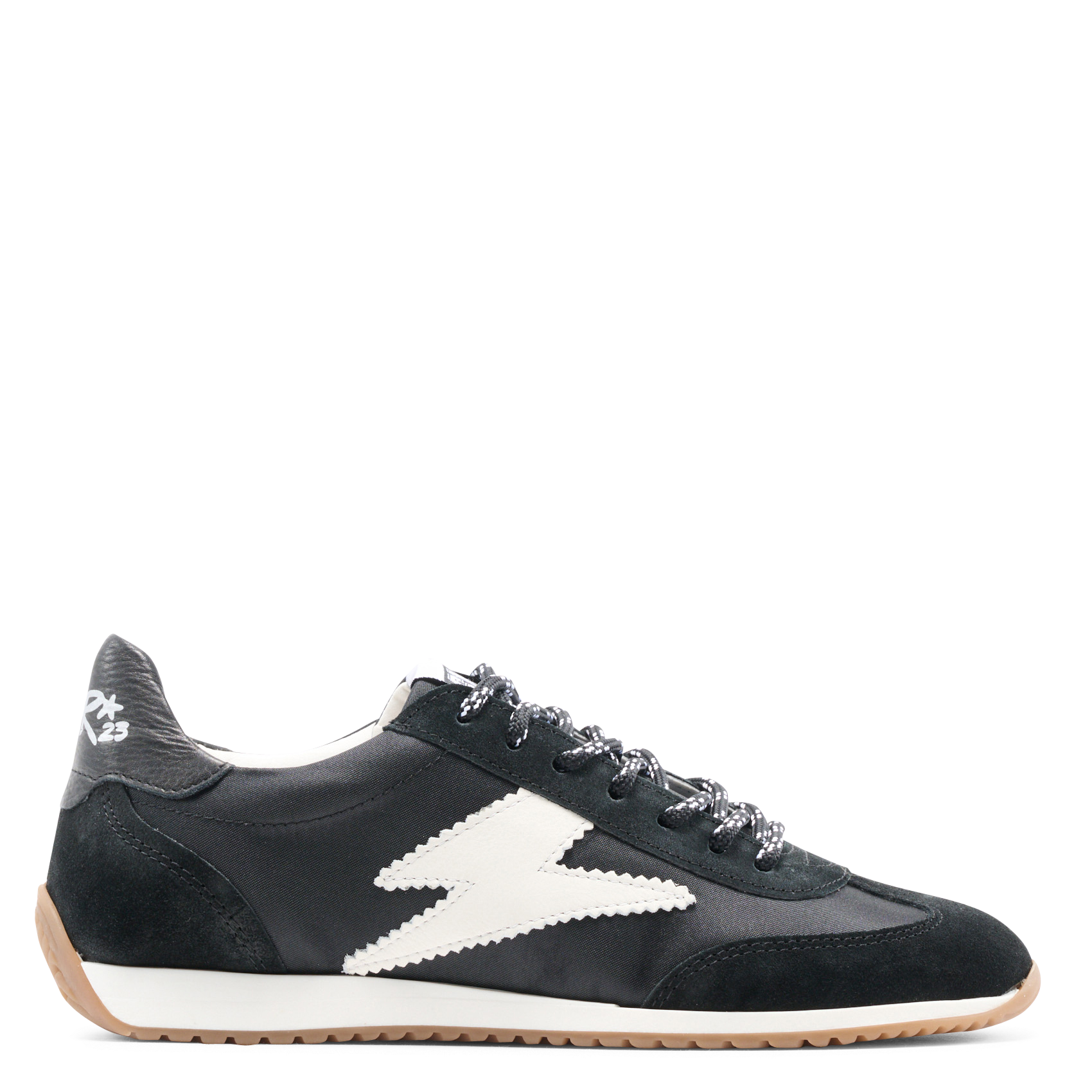 Lage sneakers met vetersluiting SEMERDJIAN - SMR Zwart