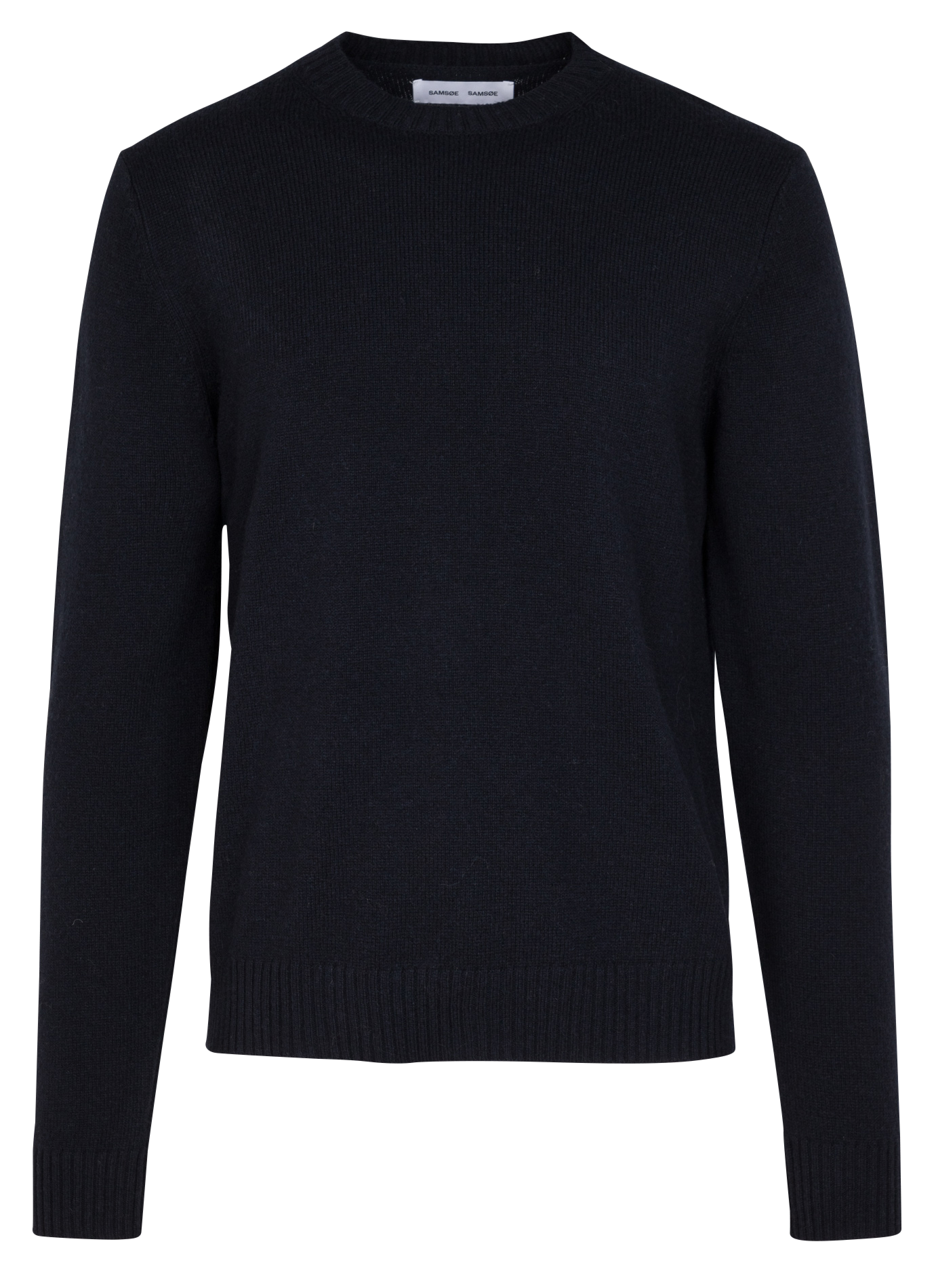 Rundhalspullover aus Wollmix, Slim Fit SAMSOE SAMSOE Blau