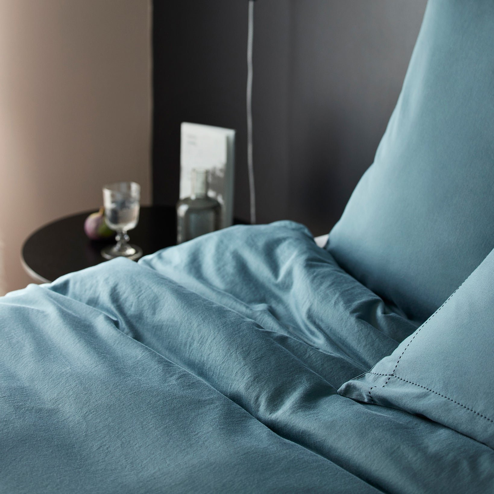 Set of 2 cotton pillowcases MADURA Green